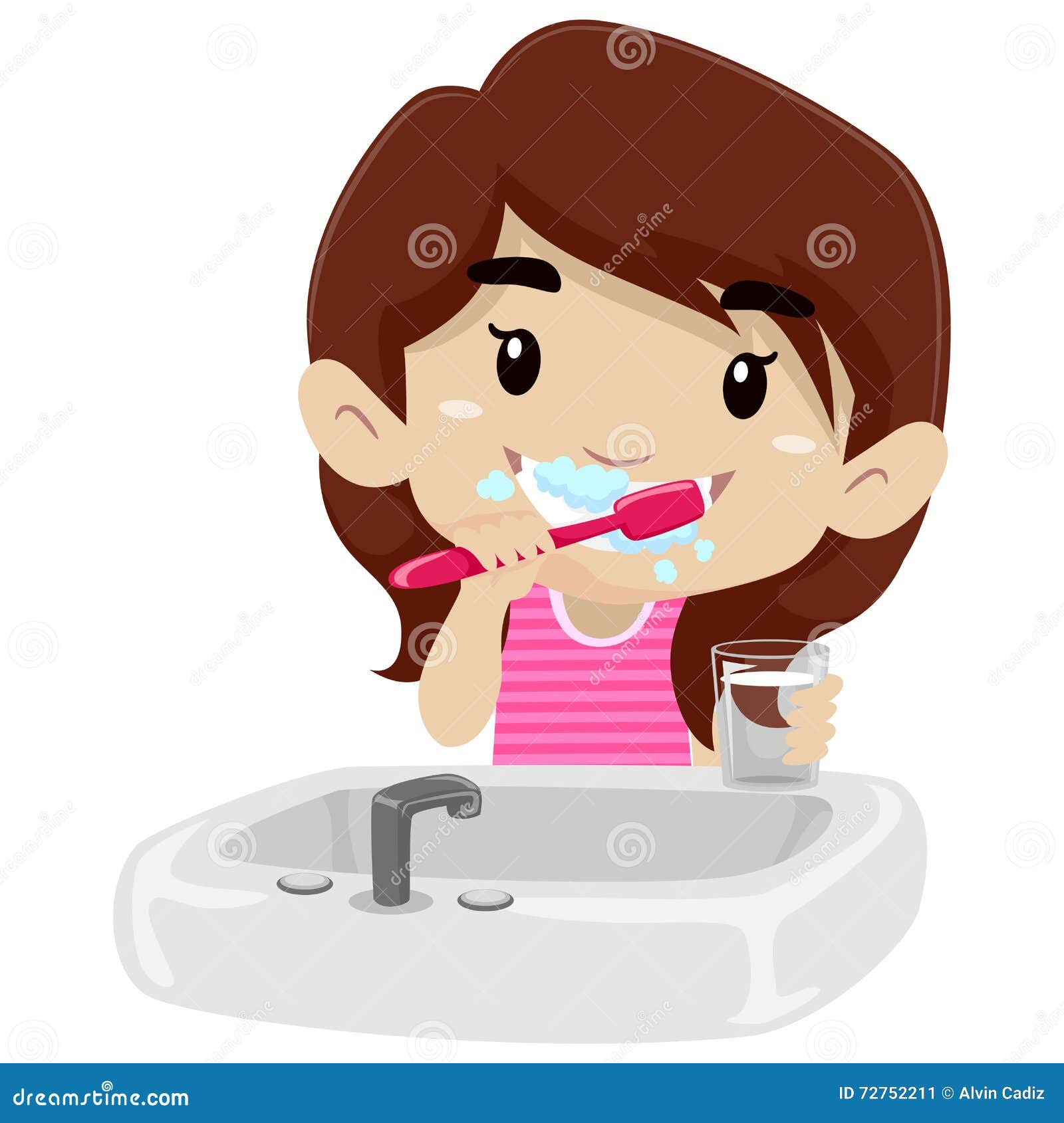 I wash and clean my teeth. Девочка чистит зубы. Мультяшная девочка чистит зубы. Человек умывается чистит зубы. Девочка умывается.