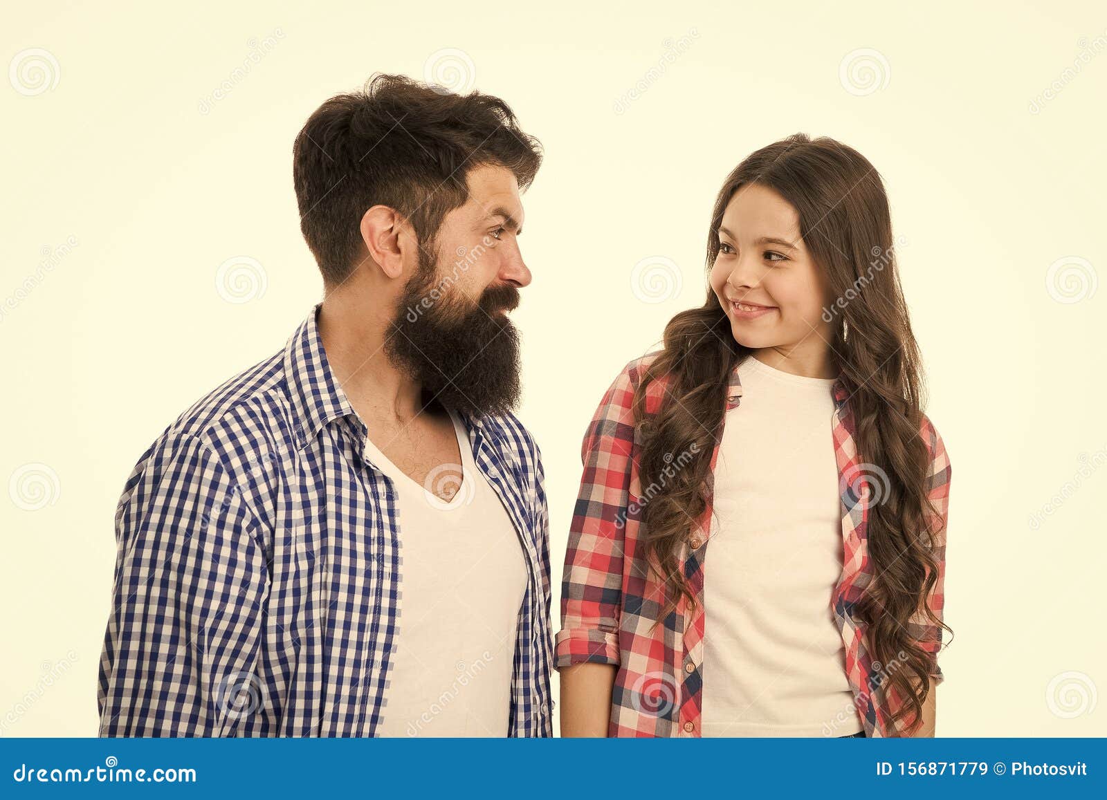 Little Girl Child Love Her Father. Happy Family, Happy Child. Bearded Man  Father with Child. Fathers Cutie. Family Day Stock Image - Image of cute,  hairstyle: 156871779