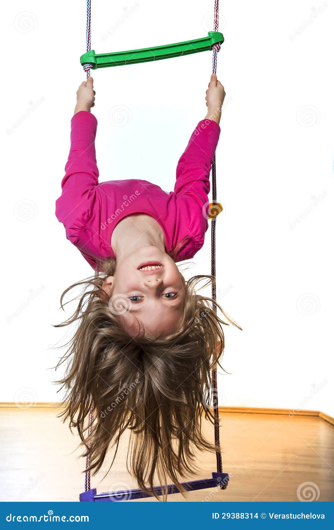 Little Girl Climbing On A Ladder Stock Images Image 29388314