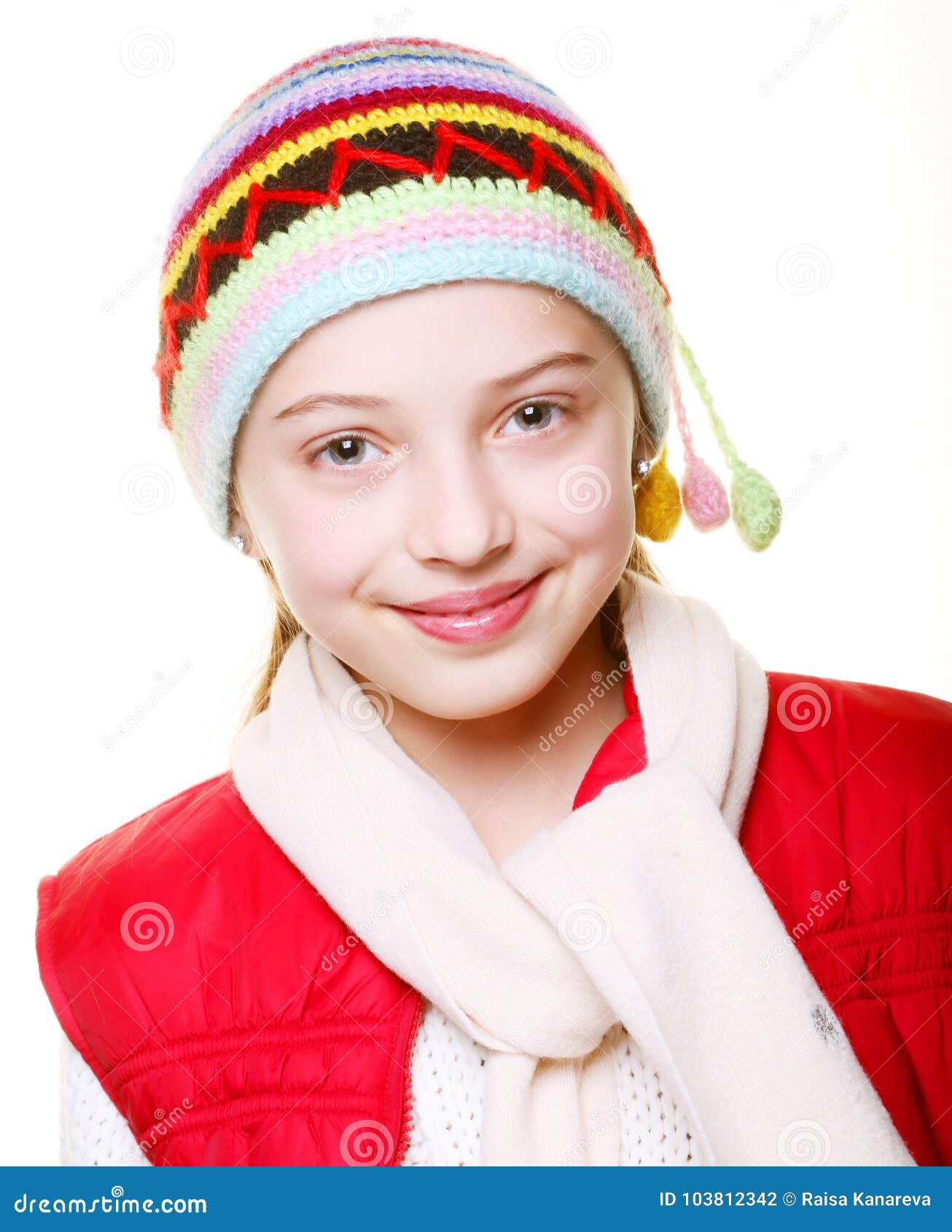 Little Girl with Clothes for the Winter Stock Photo - Image of natural ...