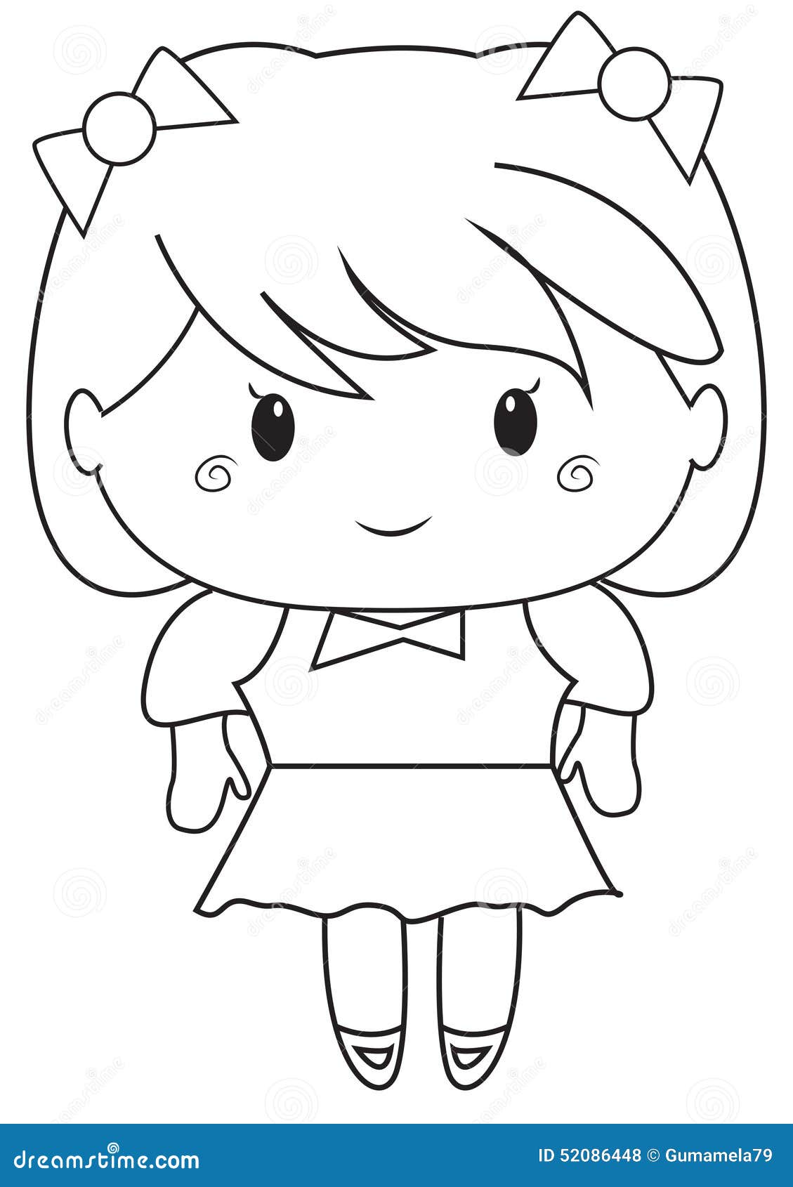 Little Giirls Coloring Pages 7