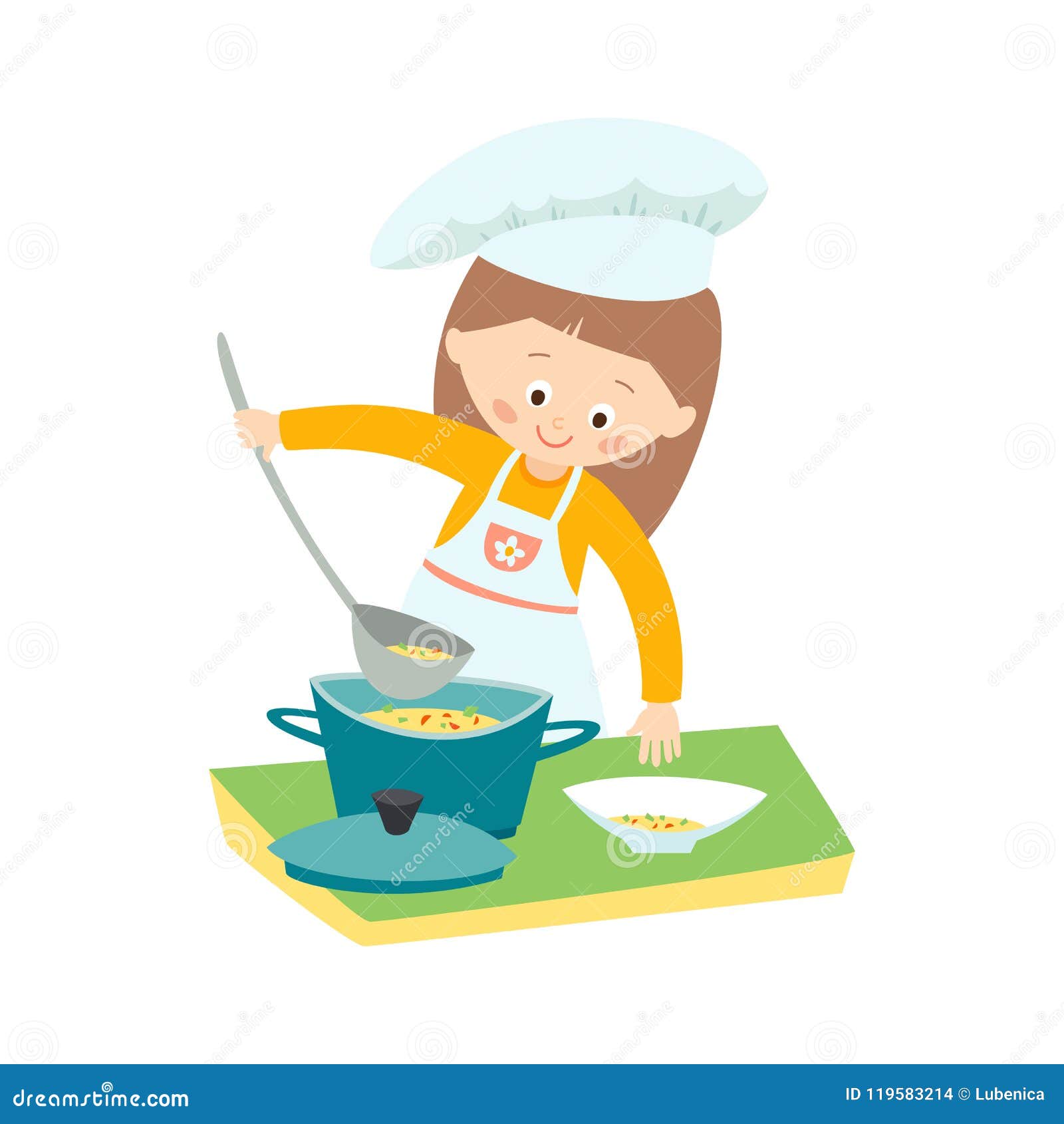 Clipart Woman Cooking