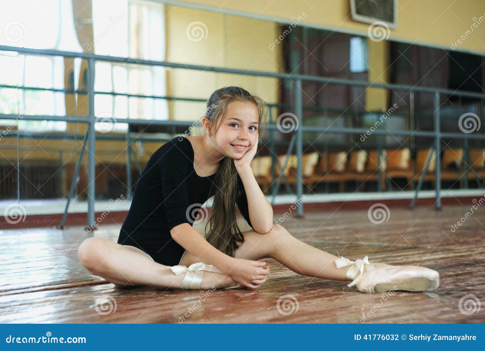 Little Girl in the Dance Class Stock Photo Image of looking, dance