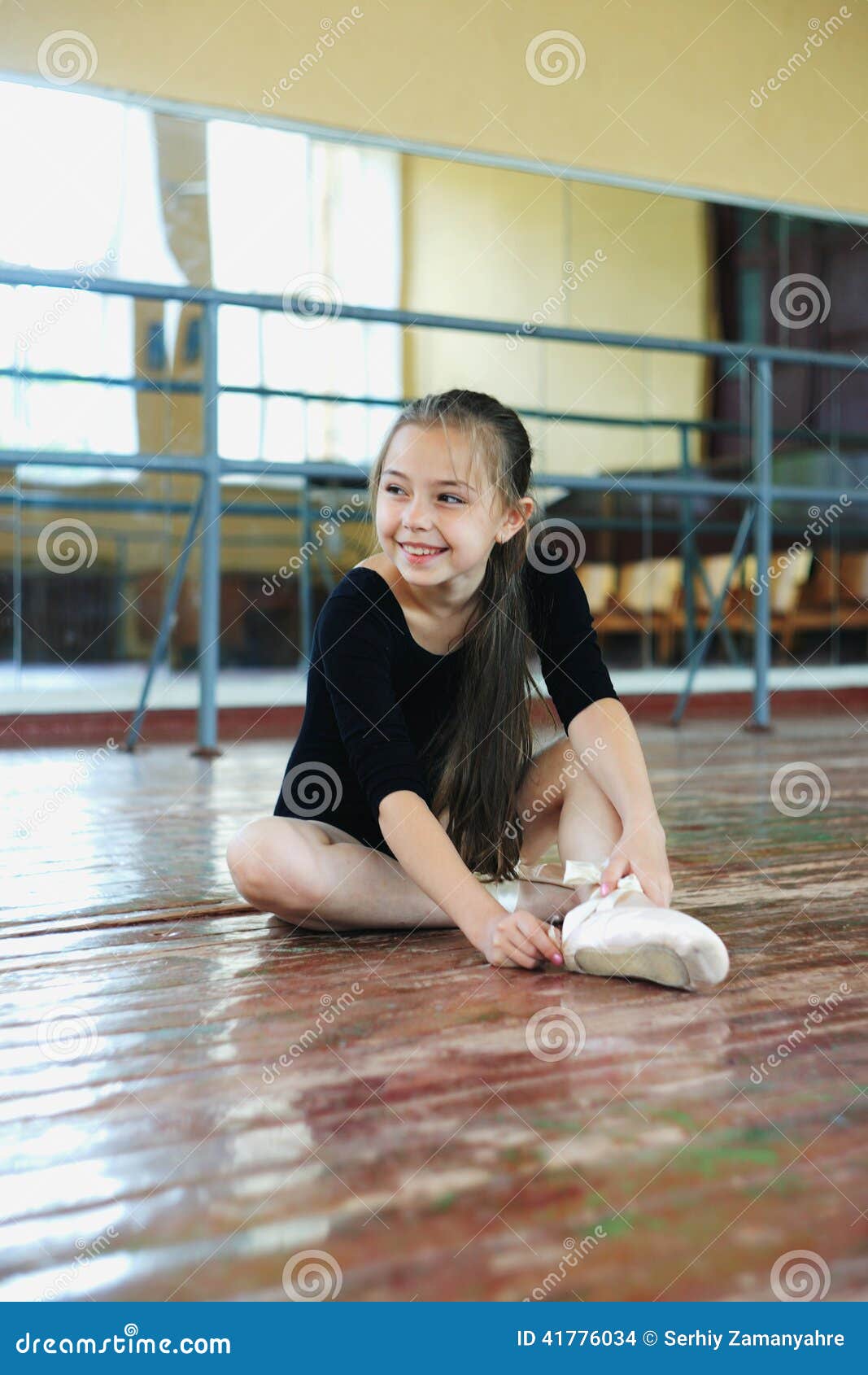 Little Girl in the Dance Class Stock Photo Image of classical, feelings 41776034