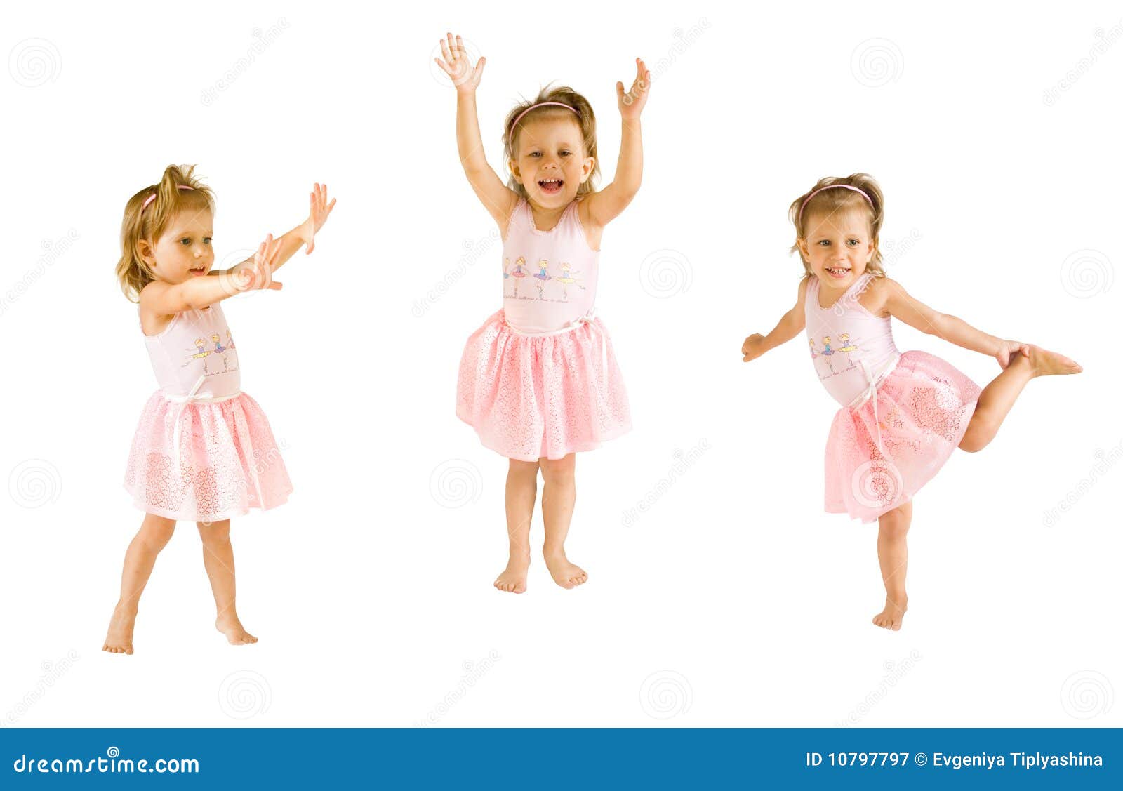 The little girl dances stock image. Image of pranks, background 10797797