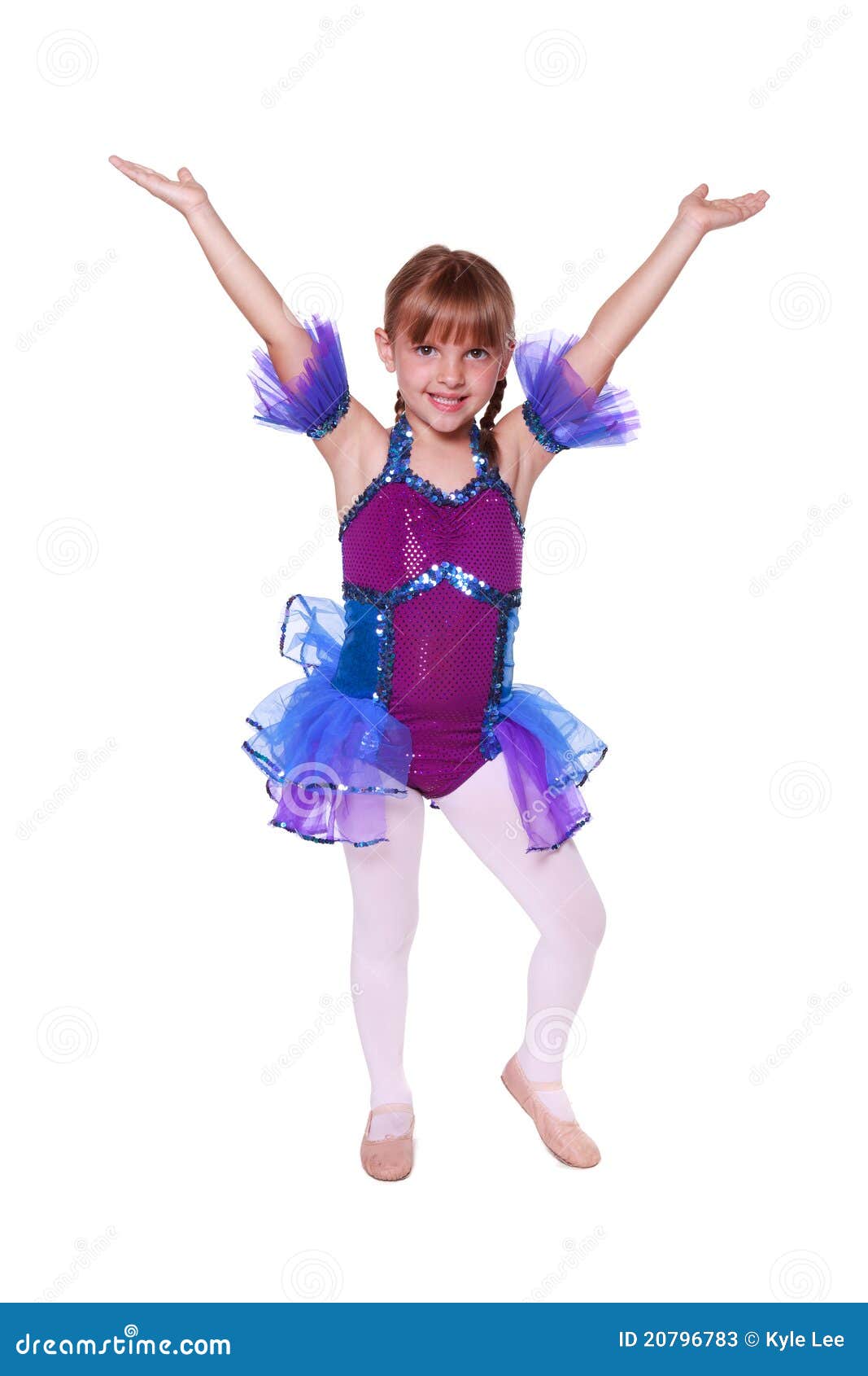 Little Girl With Dancing Costume On Stock Image Image of dance