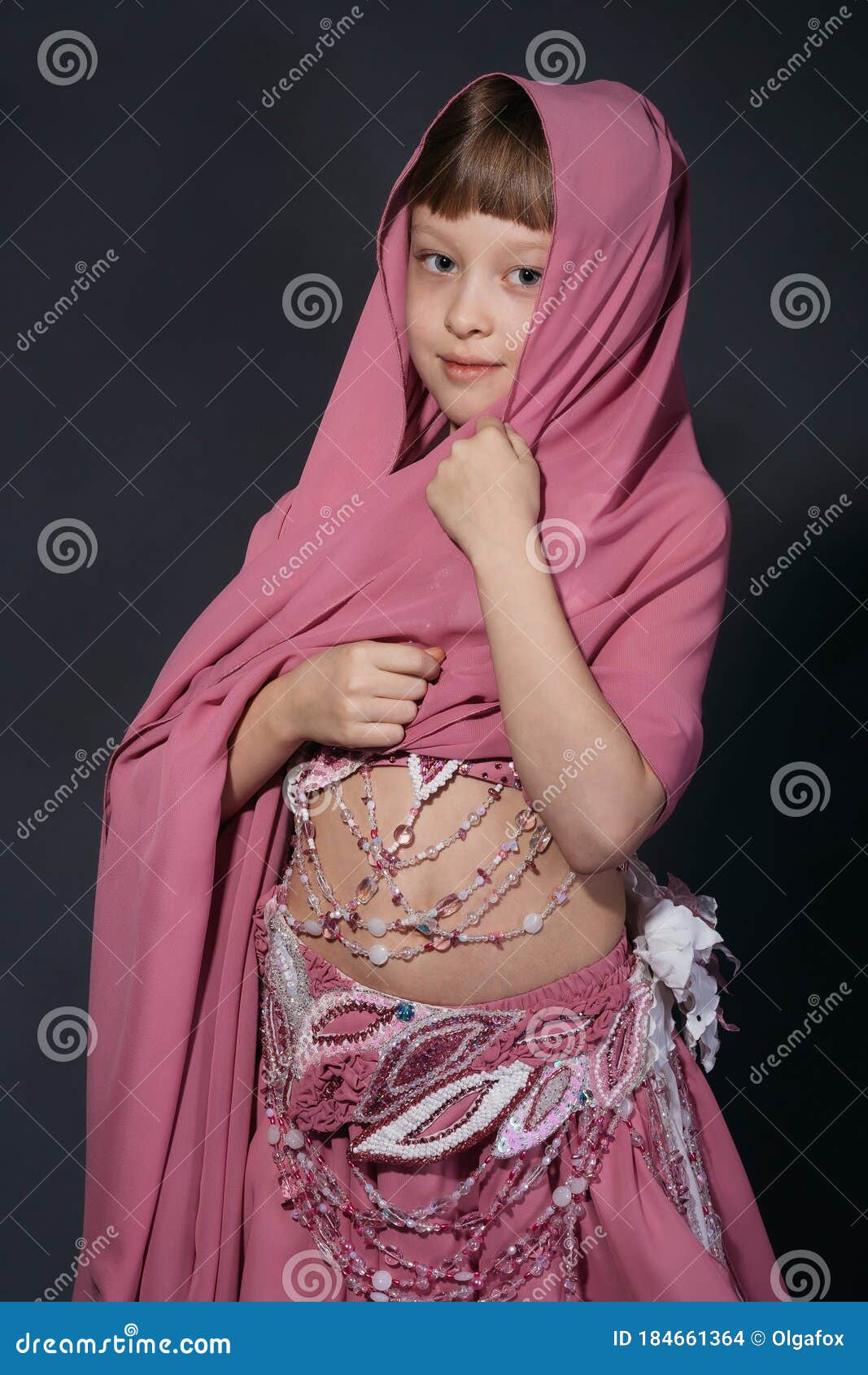 A Little Girl Dressed As an Belly Dancer Stock Photo Image of fashion