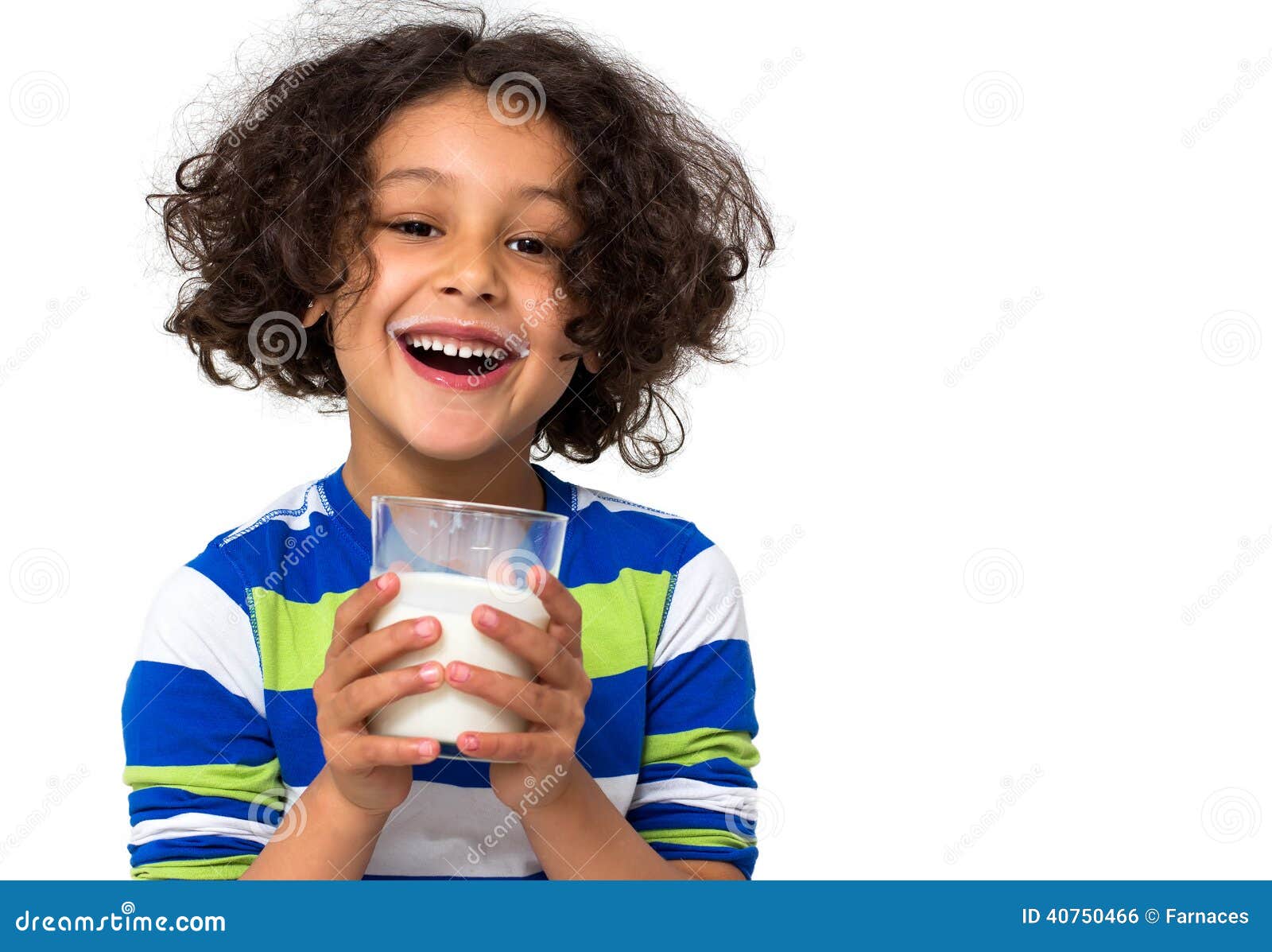 Little Girl Drinking a Glass of Milk Stock Photo - Image of beauty ...