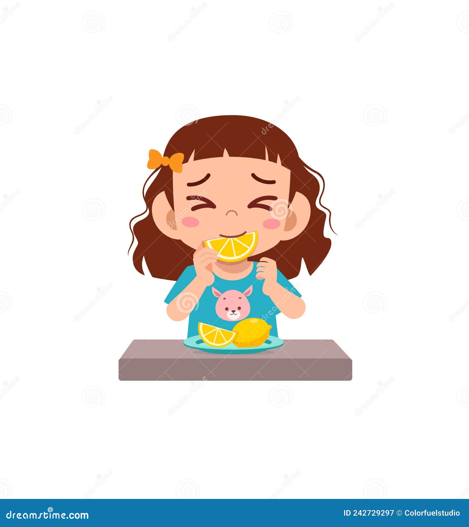 sour face clipart cartoon