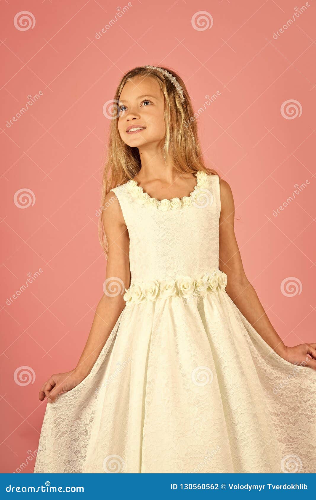 Little Girl in Fashionable Dress, Prom. Little Girl or Kid in White Wedding Dress. Stock Photo - Image of vintage, small: 130560562 Little Girl in Fashionable Dress, Prom. Little Girl or Kid in White Wedding Dress. Stock Photo - Image of vintage, small: 130560562