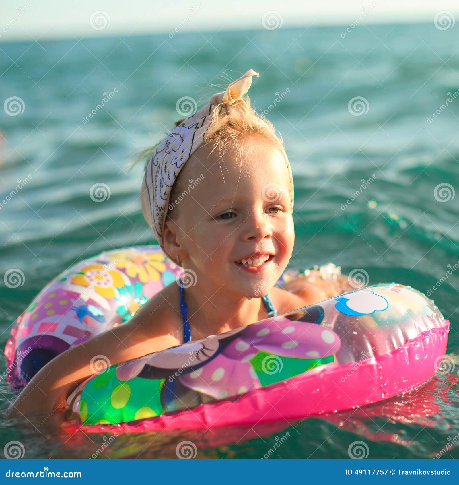 Little Girl Having Fun on Tropical Beach with Stock Image - Image of ...