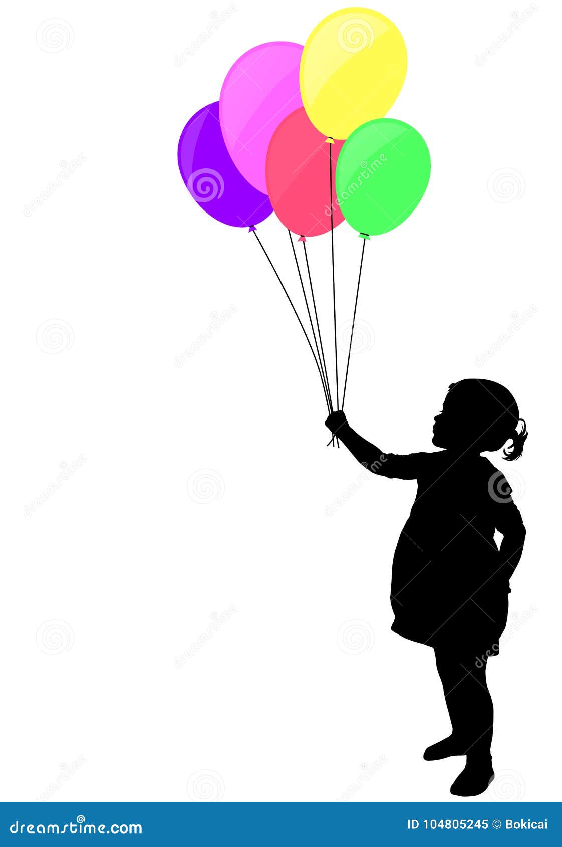 little girl silhouette clip art