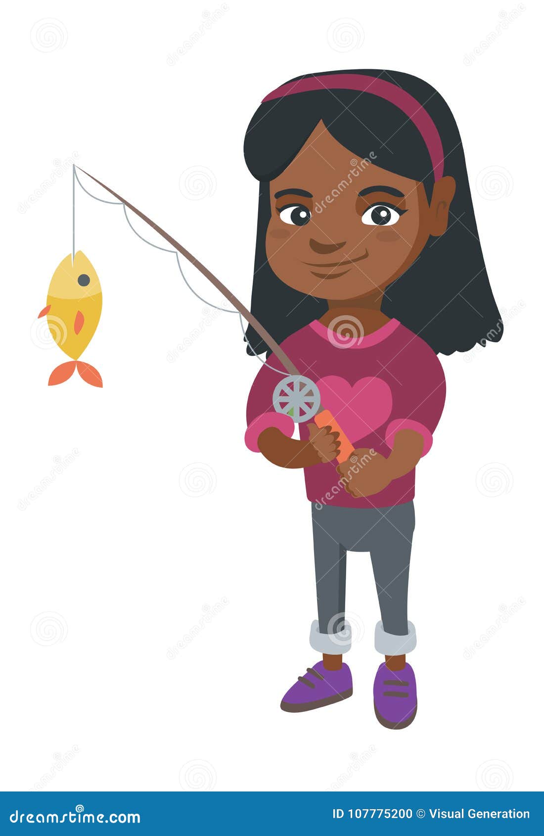 Girl Fishing Rod Stock Illustrations – 585 Girl Fishing Rod Stock  Illustrations, Vectors & Clipart - Dreamstime