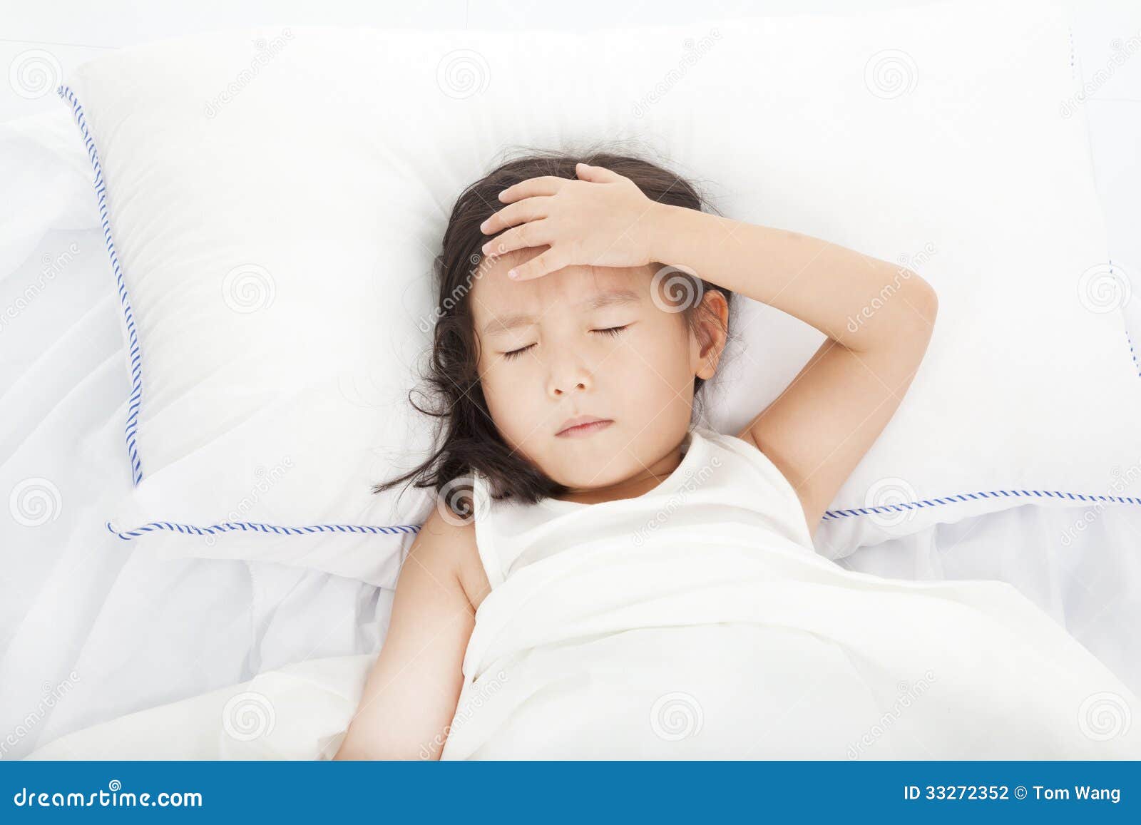 Little Girl With Illness Stock Photography - Image: 33272352