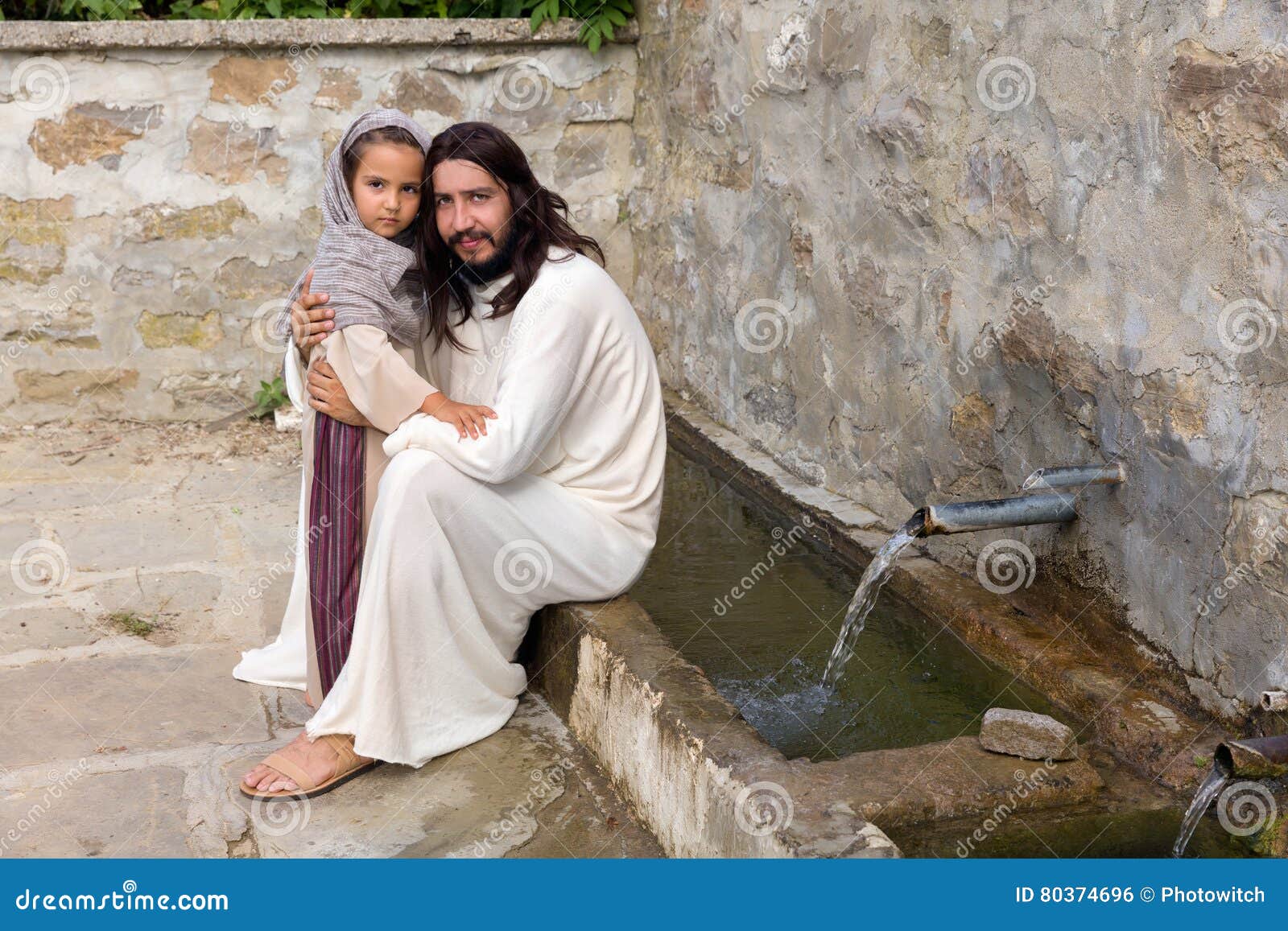 little-girl-jesus-water-well-biblical-sc