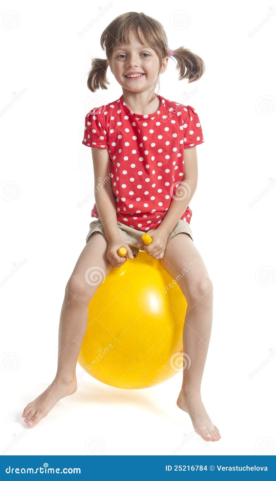 little girl bouncing a red ball little girl bouncing a red ball