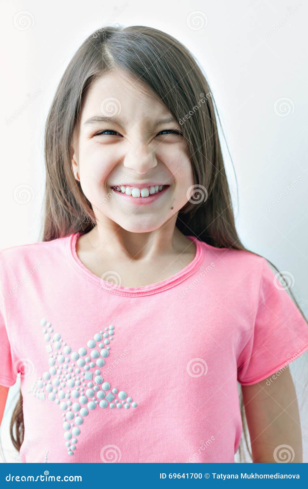 Little Girl Making a Funny Face. Stock Photo - Image of little, person ...