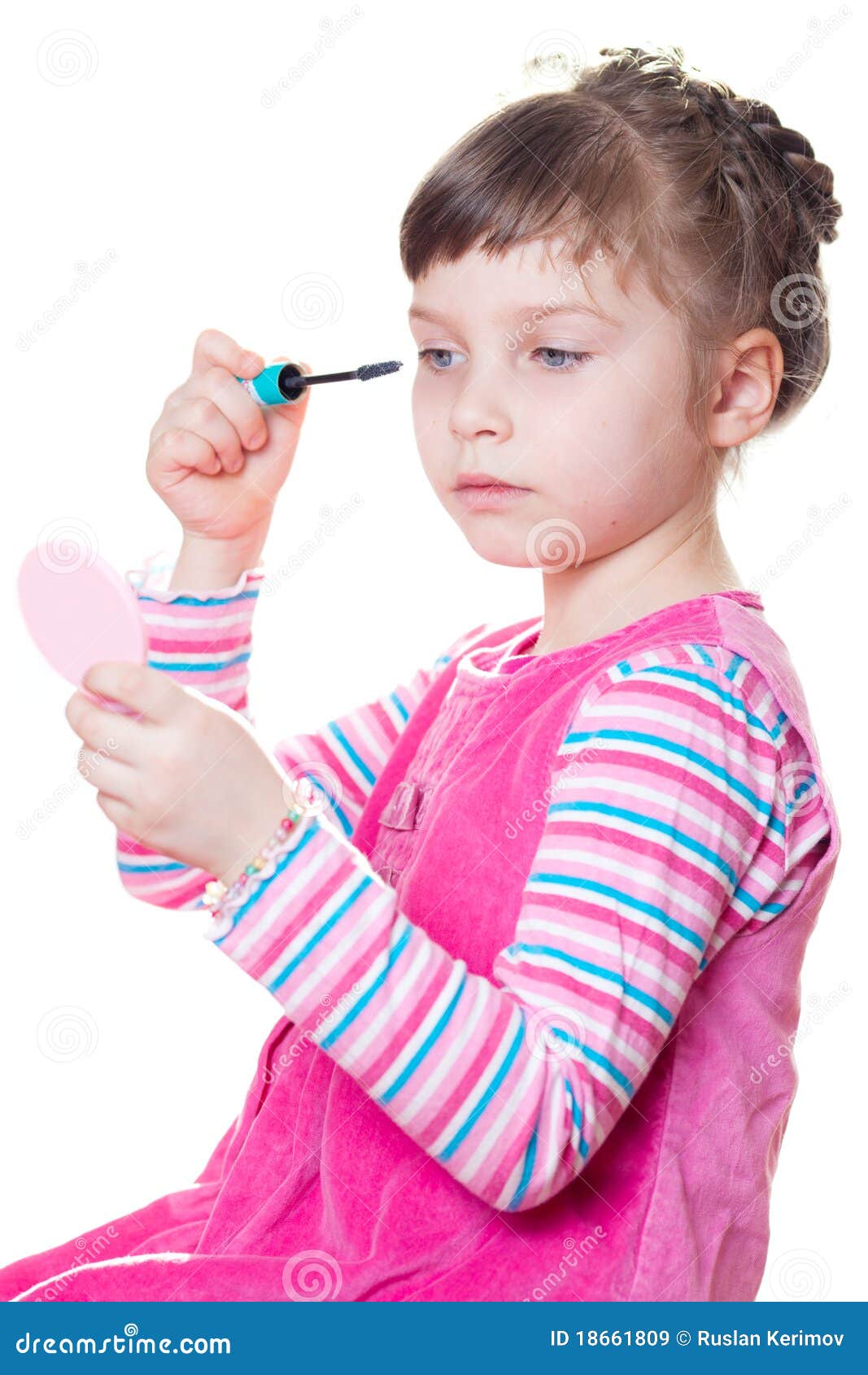 Little girl with mascara stock image. Image of ceremony 18661809