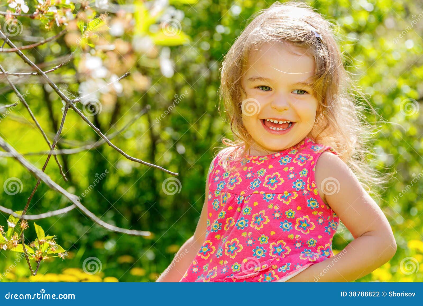 Little girl in the park stock photo. Image of girl, beautiful - 38788822