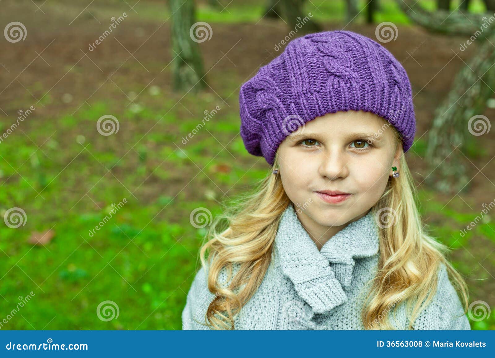 Little girl in the park stock photo. Image of nature - 36563008