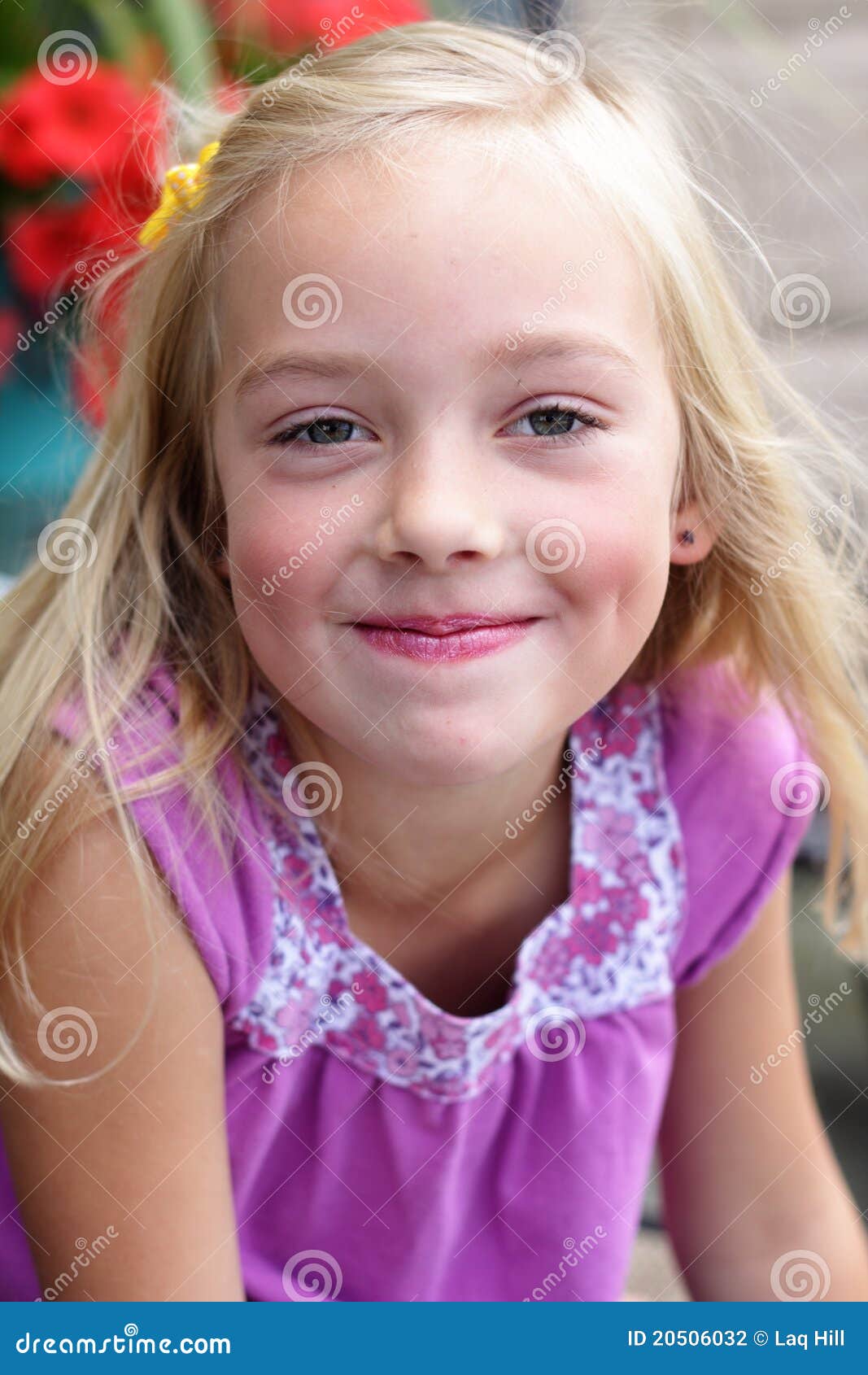 Little Girl in Pink. stock photo. Image of face, granddaughter - 20506032