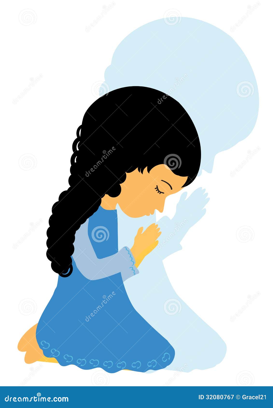 Little Girl Praying Stock Illustrations – 431 Little Girl Praying Stock  Illustrations, Vectors & Clipart - Dreamstime