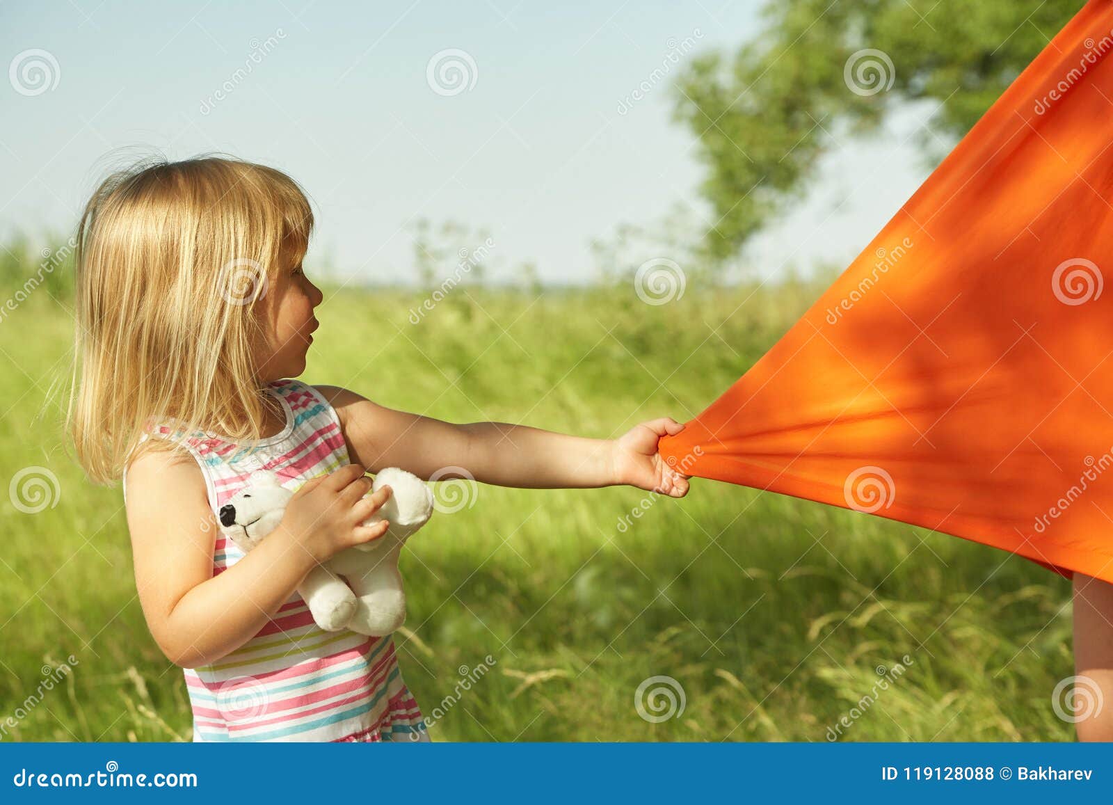 Child is Pulling a Dress for Her Mother Stock Photo Image of playful