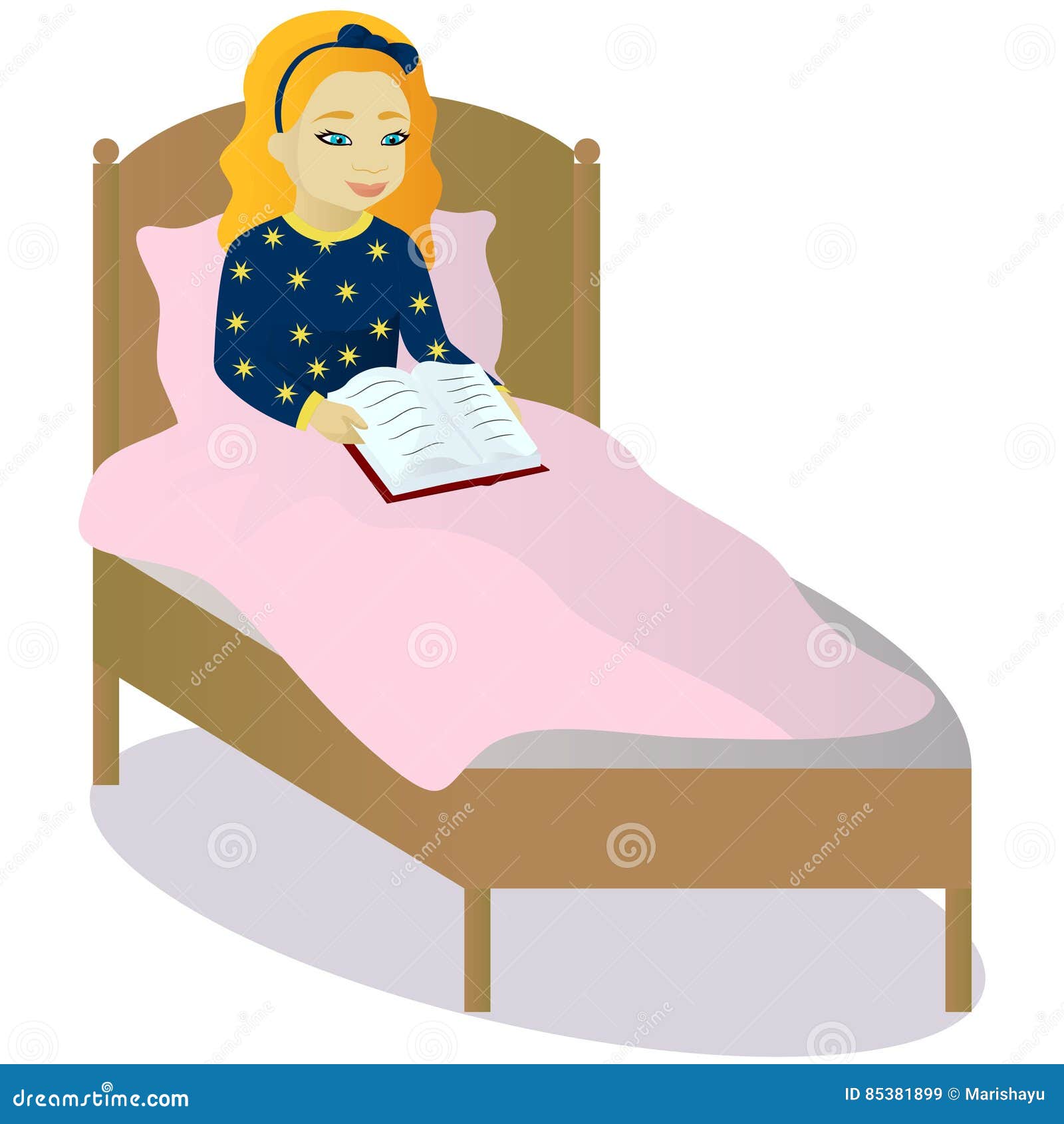 clipart girl in bed - photo #50