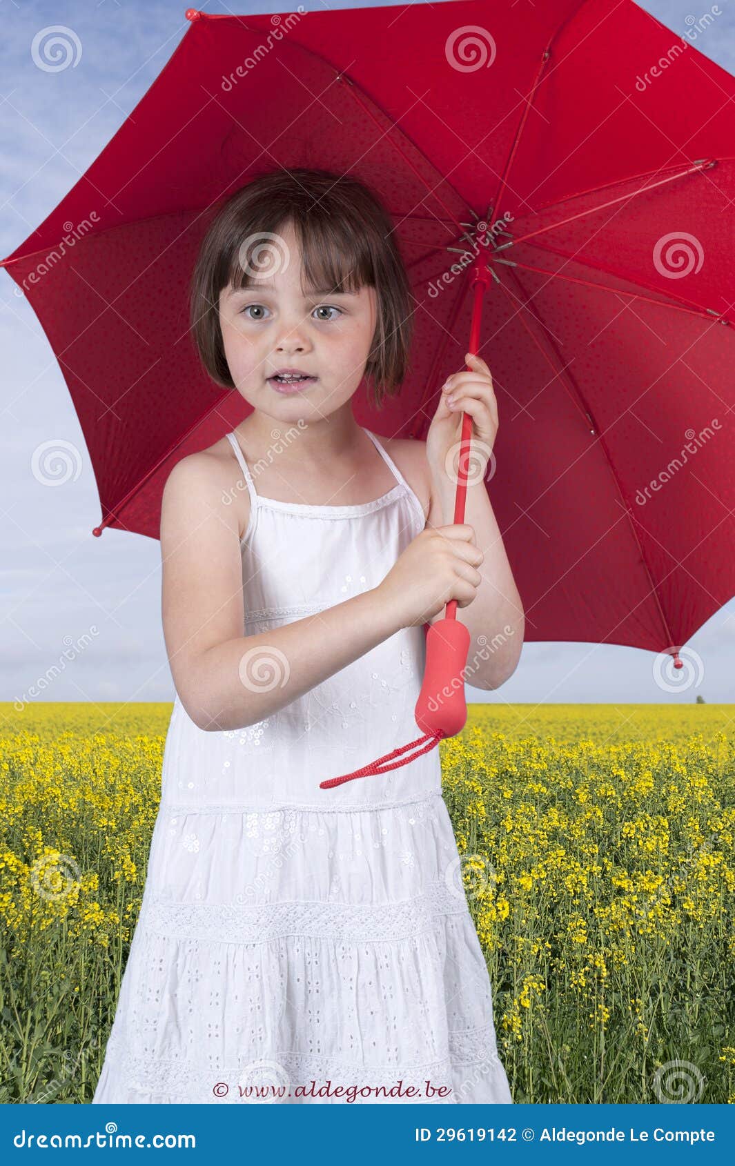 Little Girl with Red Umbrella Stock Photo Image of cute, white 29619142