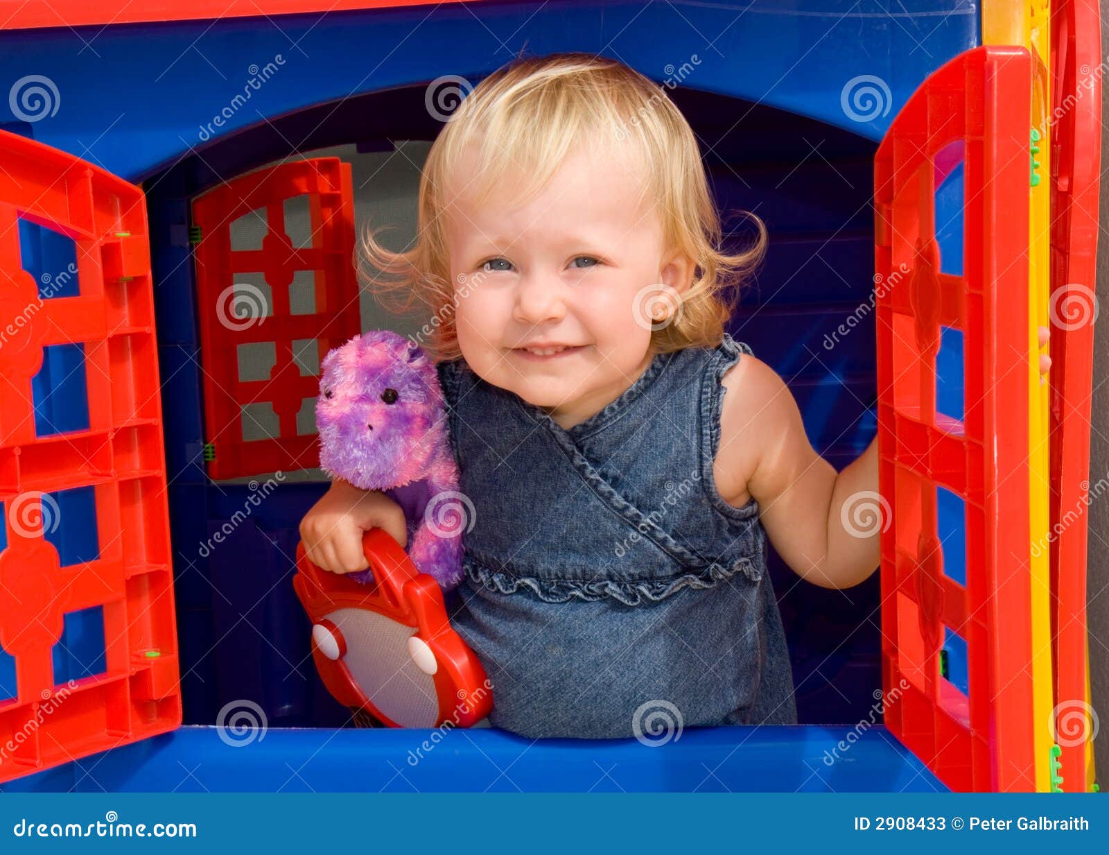 Little girl s house stock image. Image of look, bright 2908433