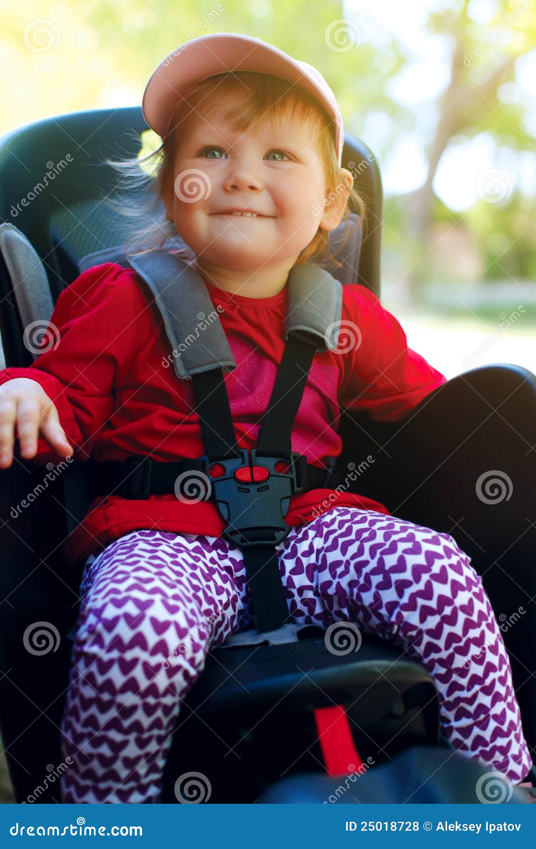 Little Girl in the Seat Bicycle Stock Photo Image of little, seat
