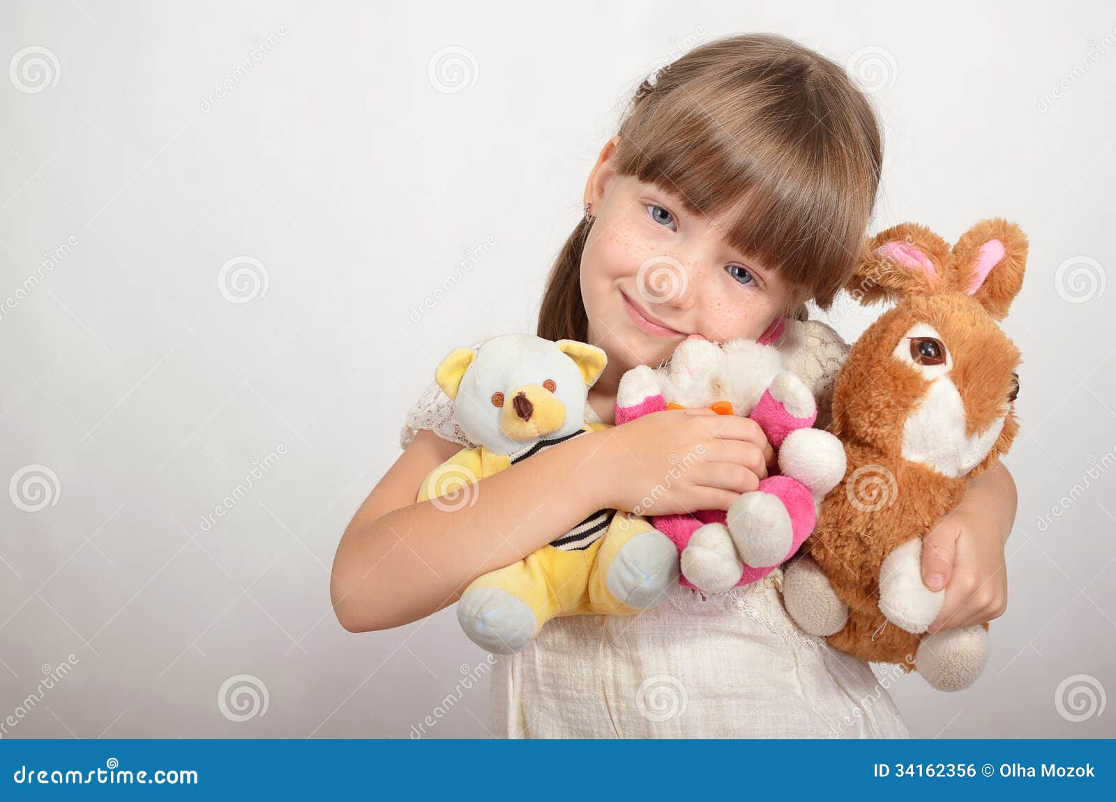 little girl stuffed animals