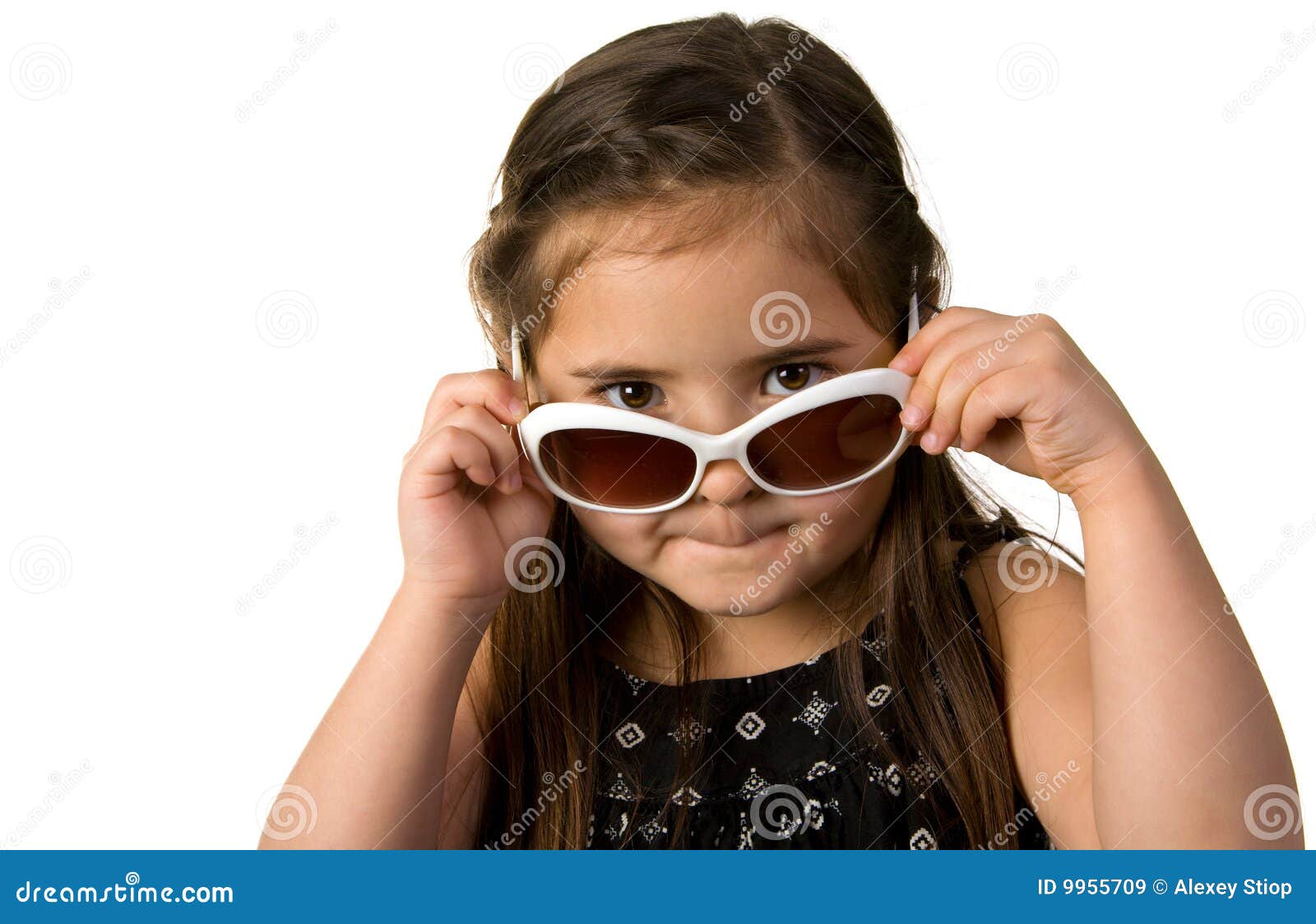 Little Girl with Sunglasses Stock Image Image of sunglasses