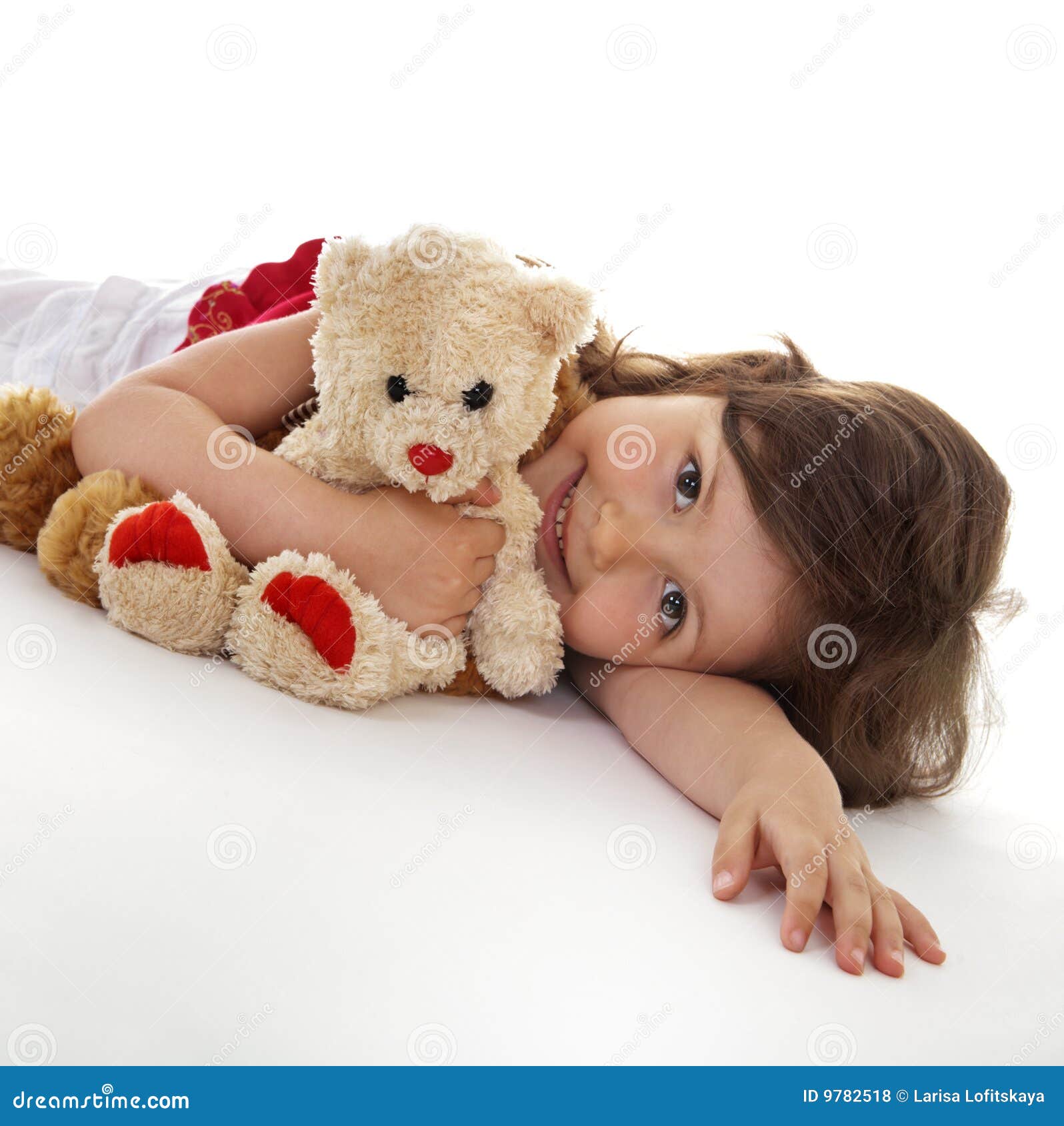 Little girl with toys stock photo. Image of face, hair 9782518
