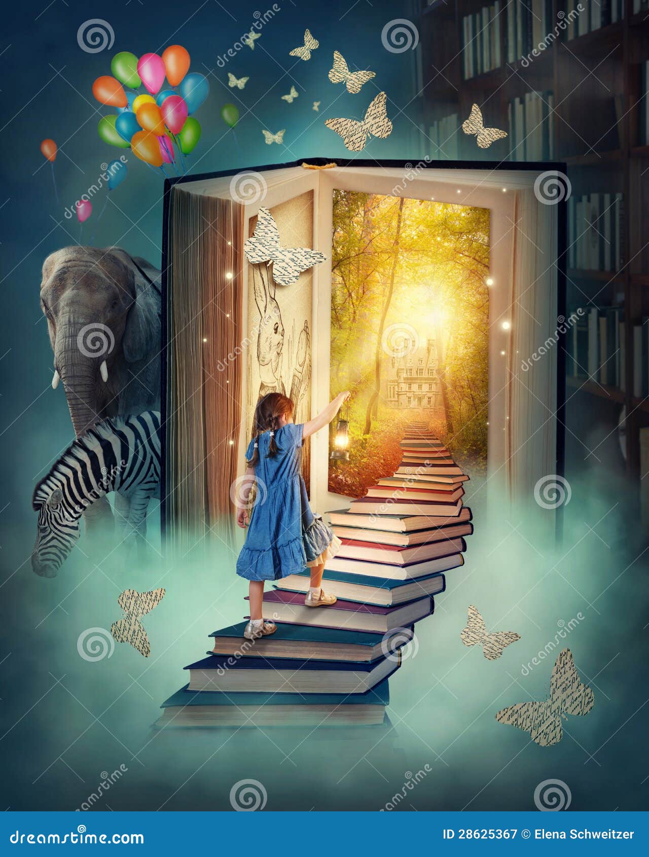 Little Girl Walking Up Stairs Stock Image Image 28625367