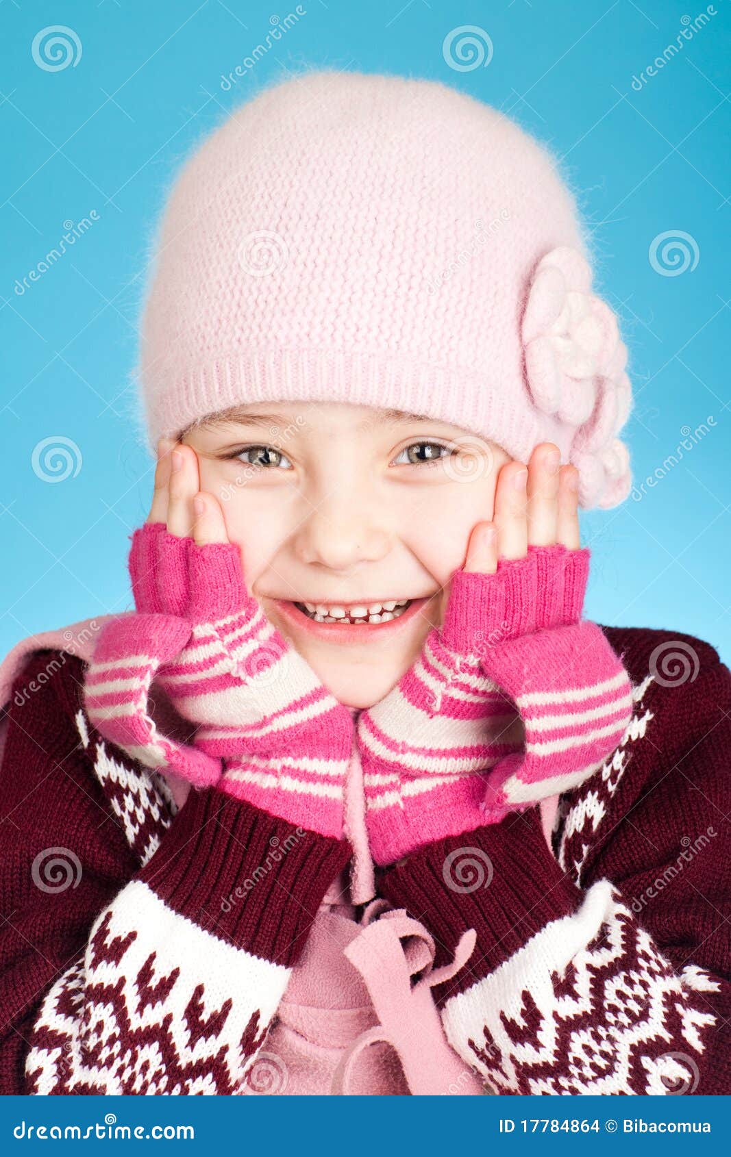 Little Girl in Warm Clothes Stock Photo - Image of cute, scarf: 17784864