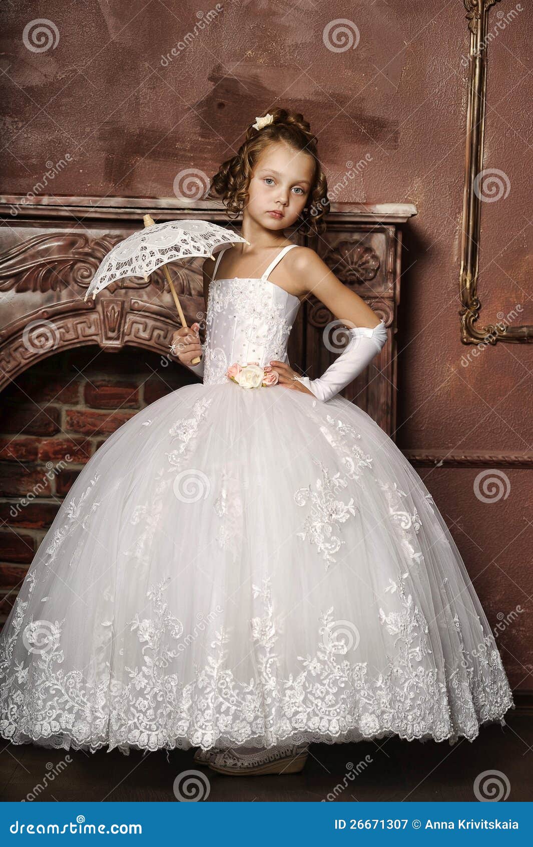 little girl white wedding dresses