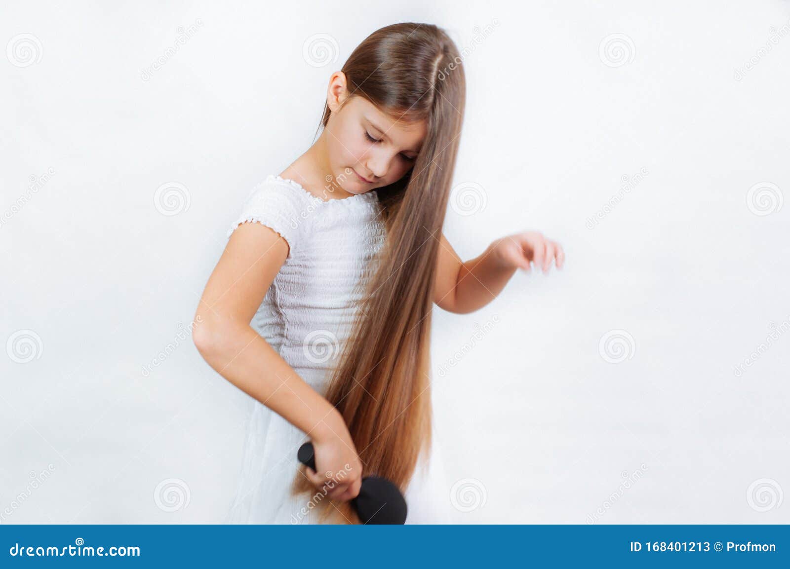 Cute Smiling Little Girl Combing Her Hair Comb Makes Hair Stock Image - Image of background, child: 168401213 Cute Smiling Little Girl Combing Her Hair Comb Makes Hair Stock Image - Image of background, child: 168401213