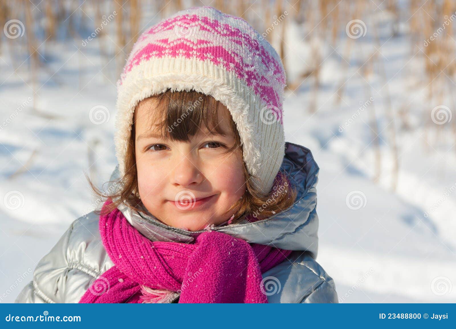 Little Girl Winter Portrait Stock Photo - Image of enjoy, leisure: 23488800