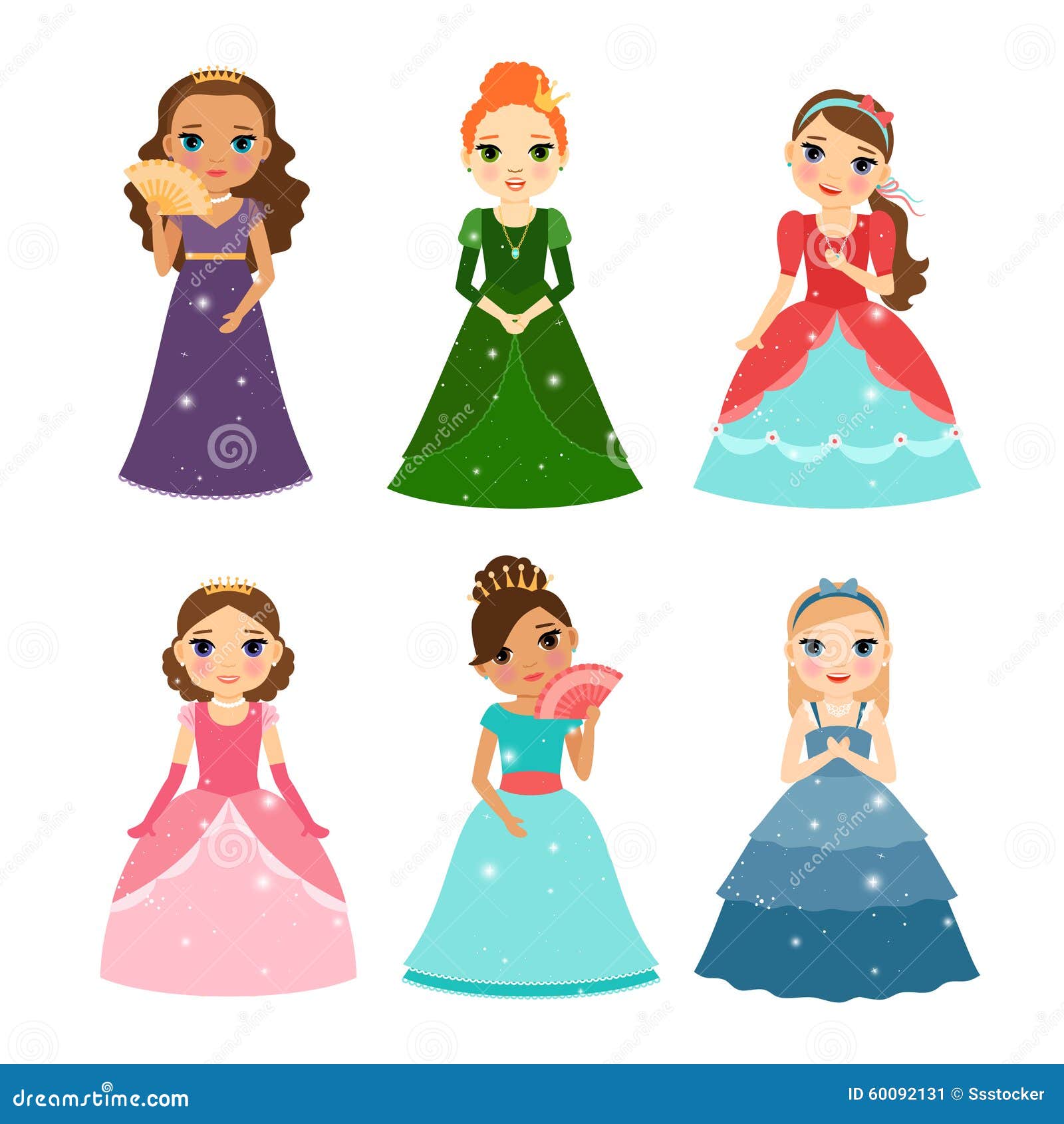 Little girls princess stock vector. Illustration of carnival - 60092131