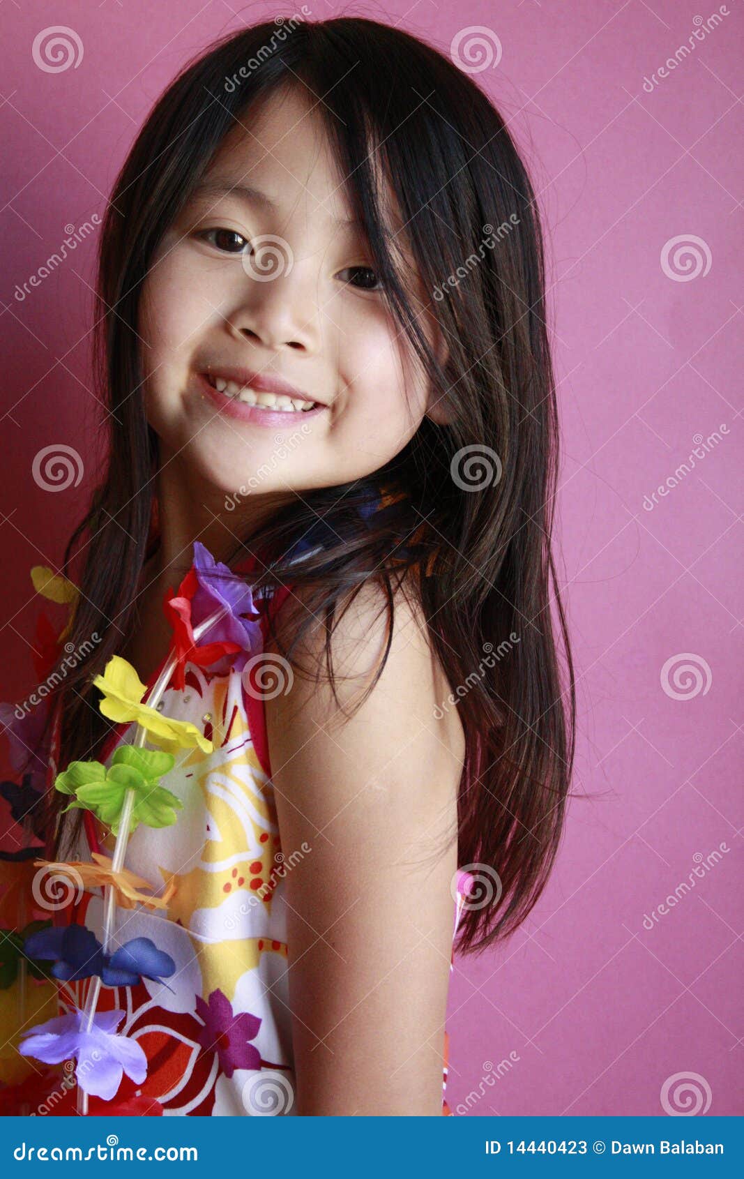 Little Hawaiian Girl Dancing Stock Image Image of little, beautiful
