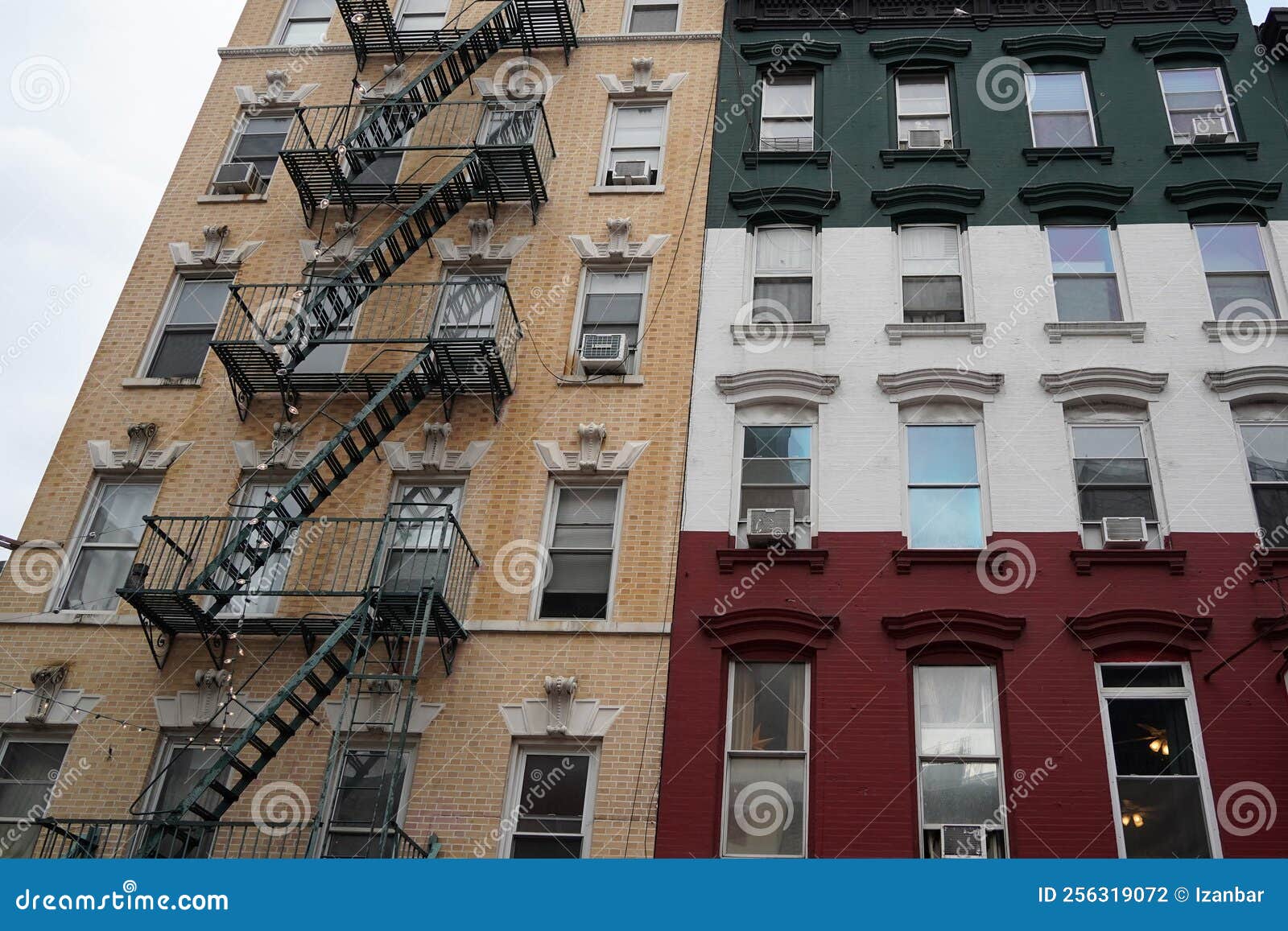 Little Italy New York Buildings Italian Flag Green White And Red Stock little-italy-new-york-buildings-italian-flag-green-white-and-red-stock