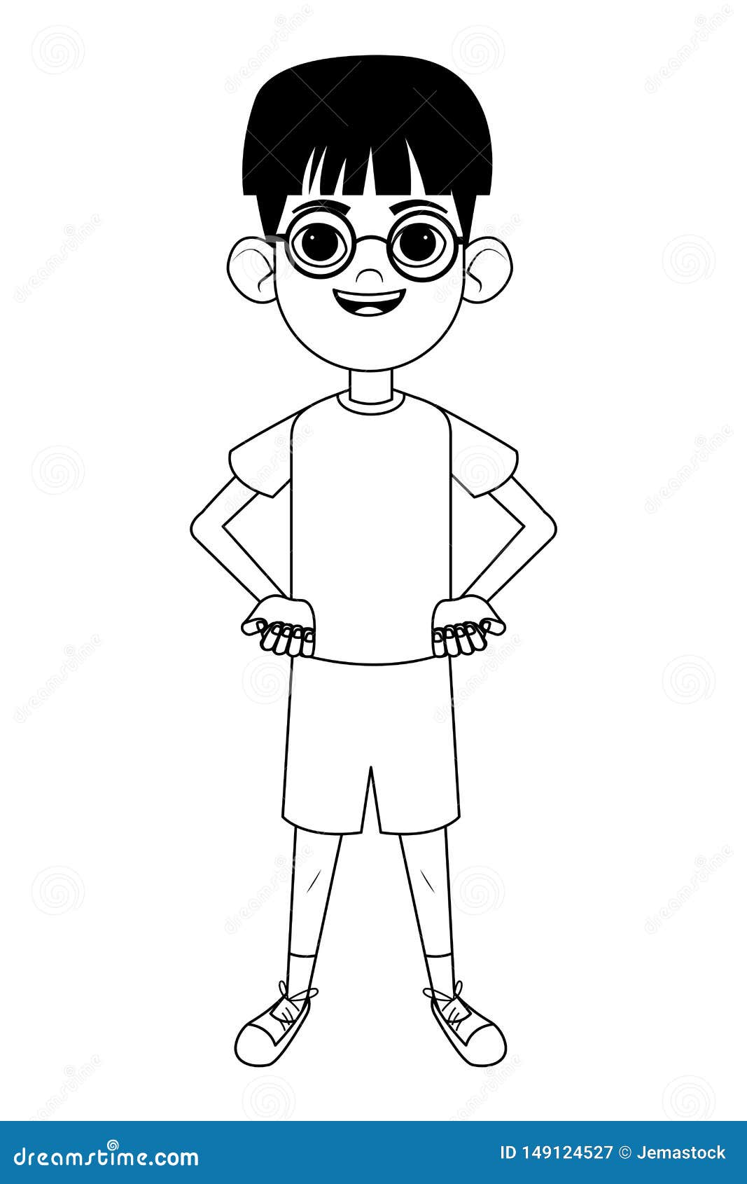 Little Kid Avatar Cartoon Character Black and White Stock Vector - Illustration of young, style: 149124527 Little Kid Avatar Cartoon Character Black and White Stock Vector - Illustration of young, style: 149124527