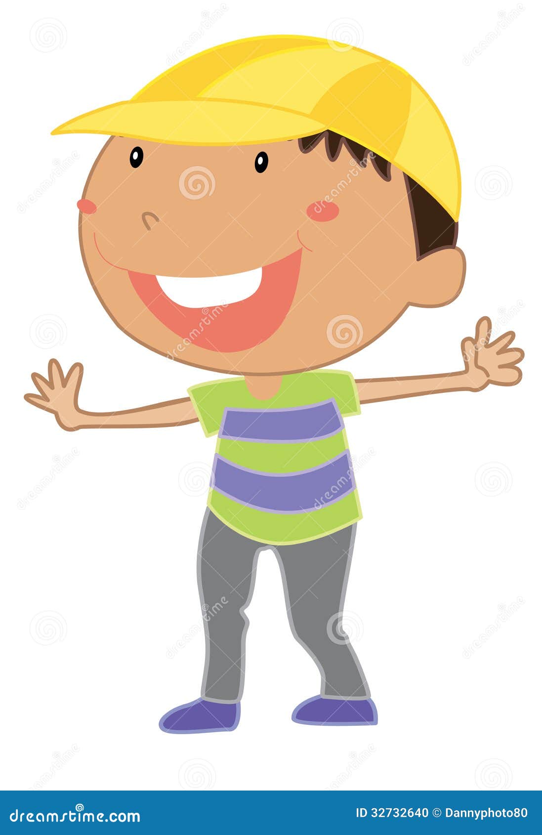 Little kid stock vector. Illustration of enjoy, joyful - 32732640