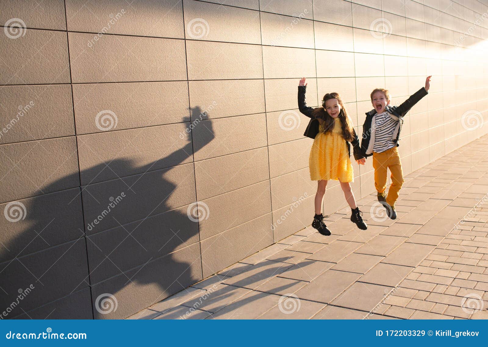 Boy and girl on a walk stock image. Image of model, friends - 172203329