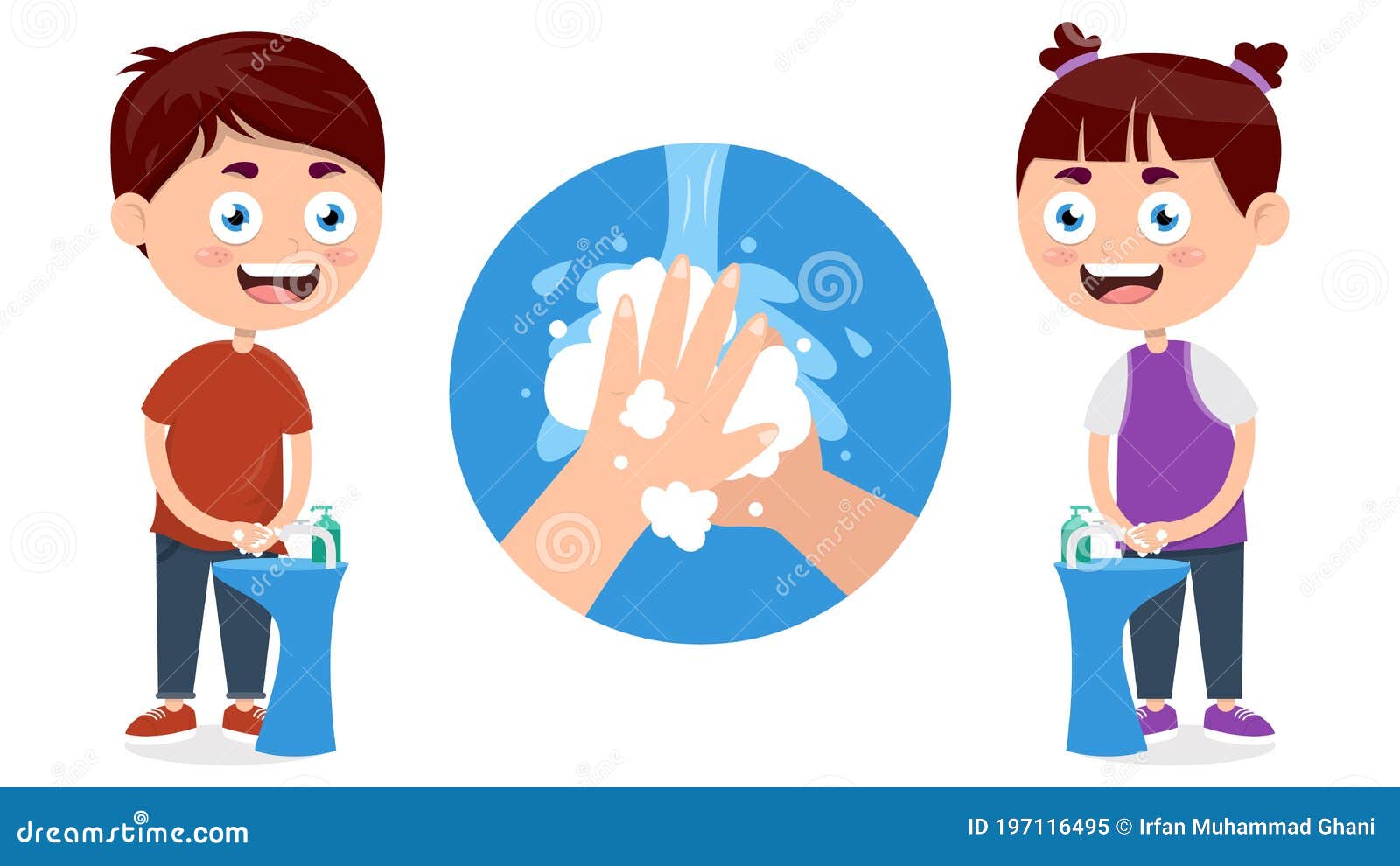 Little Kids Washing Hands with Liquid Soap To Prevent Against Viruses Stock Vector - Illustration of prevent, girl: 197116495 Little Kids Washing Hands with Liquid Soap To Prevent Against Viruses Stock Vector - Illustration of prevent, girl: 197116495