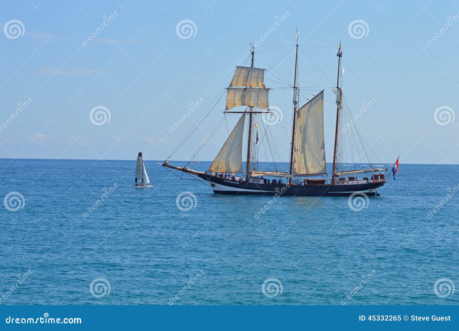 Sailing Boats Little And Large Editorial Image - Image ...