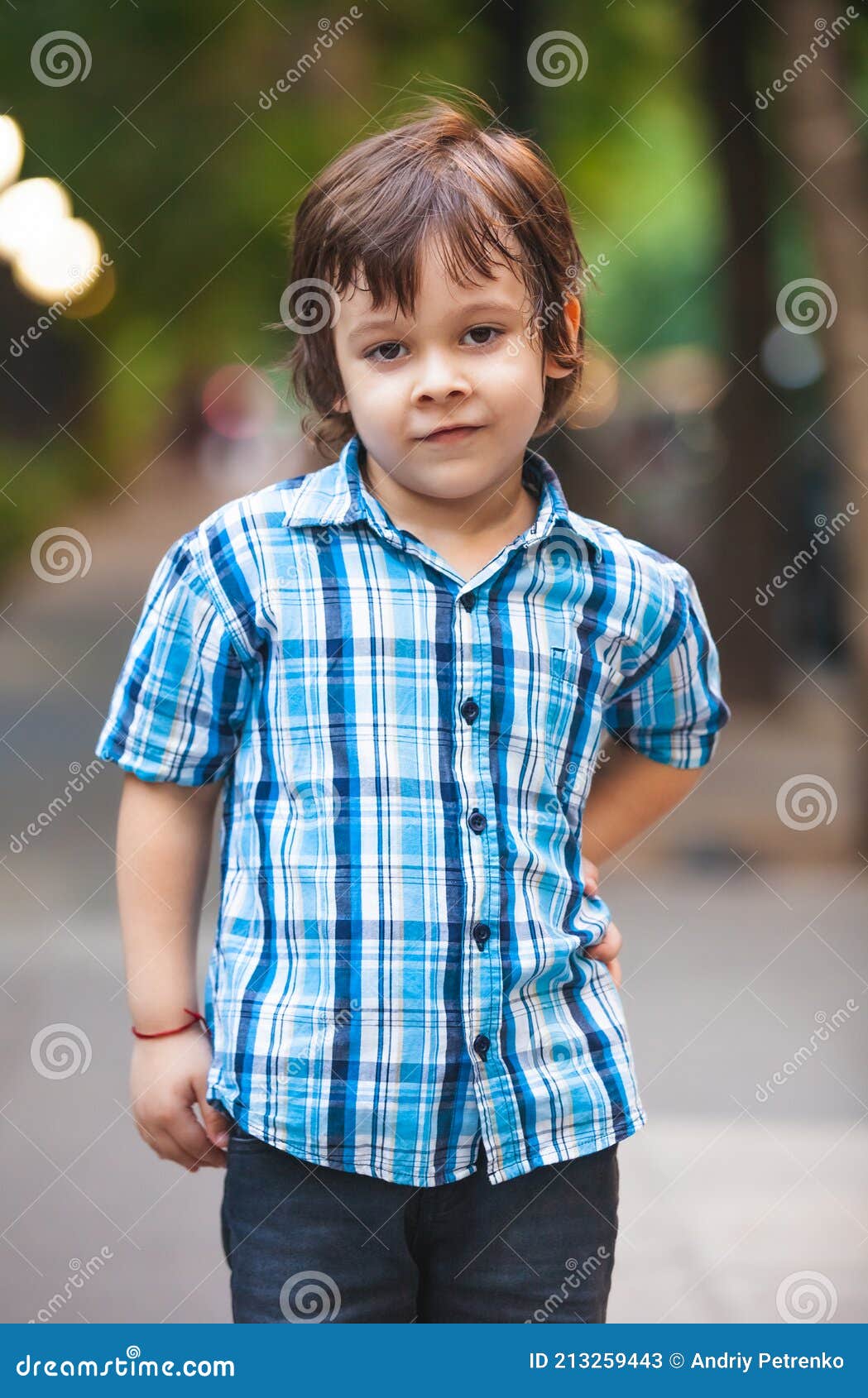 Little Latin Boy Posing Outdoors Stock Image Image of beautiful