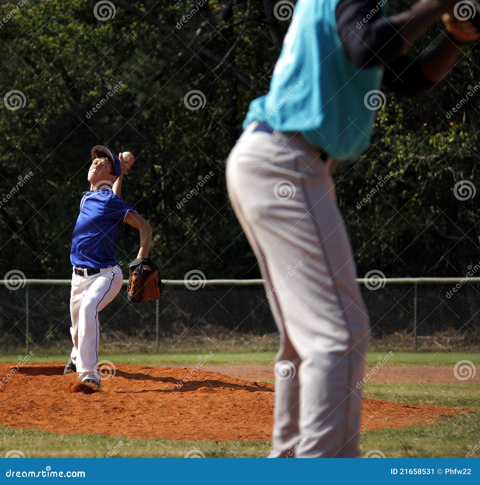 Little League Baseball Pitcher Stock Image Image of player, mound