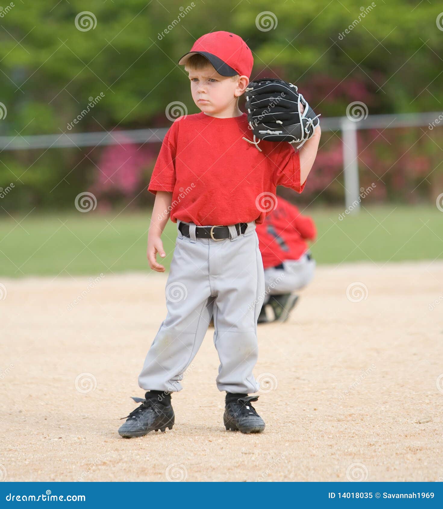 Little League Baseball Player Stock Image Image of infield, league